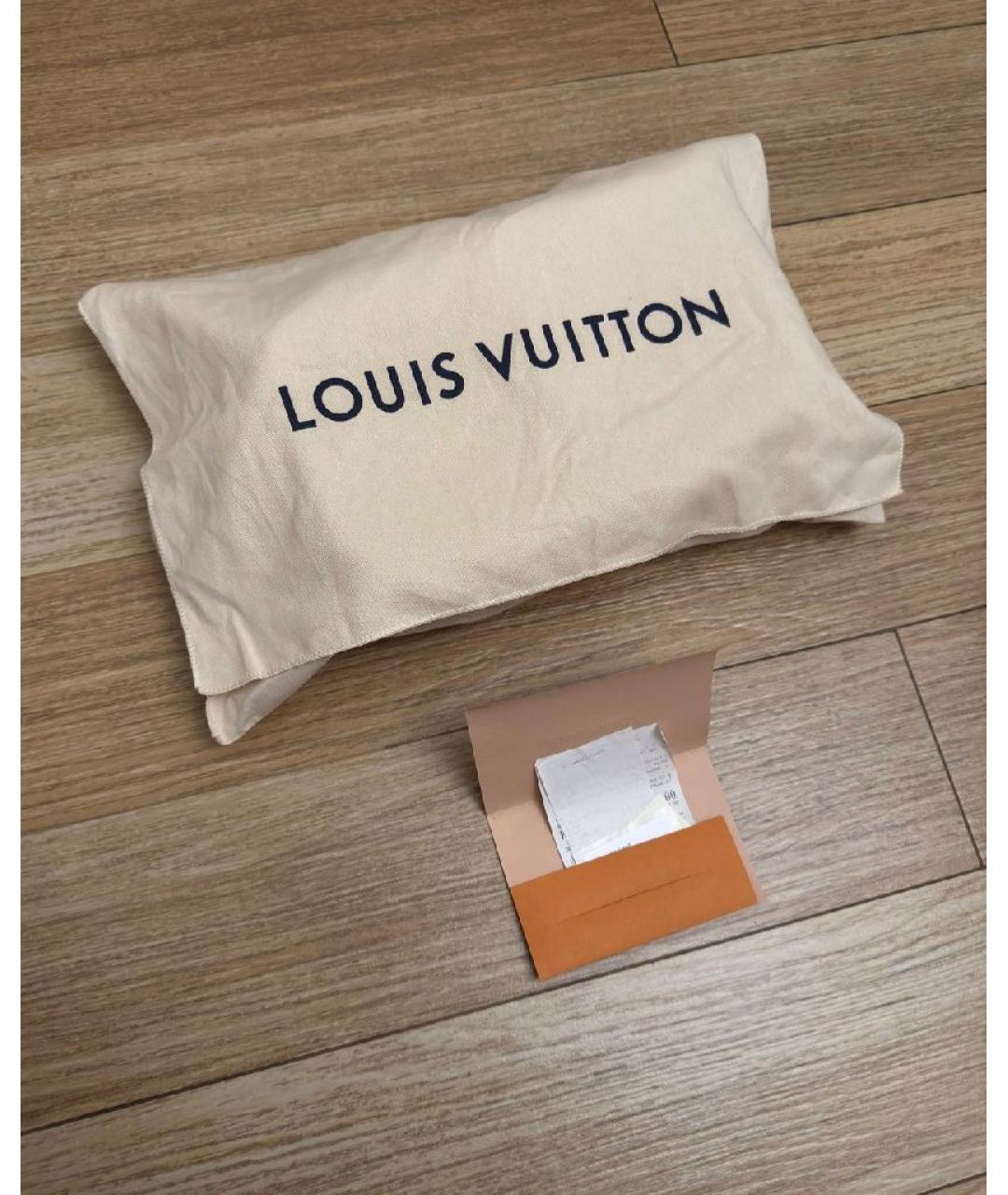 LOUIS VUITTON Антрацитовый кожаный рюкзак, фото 2