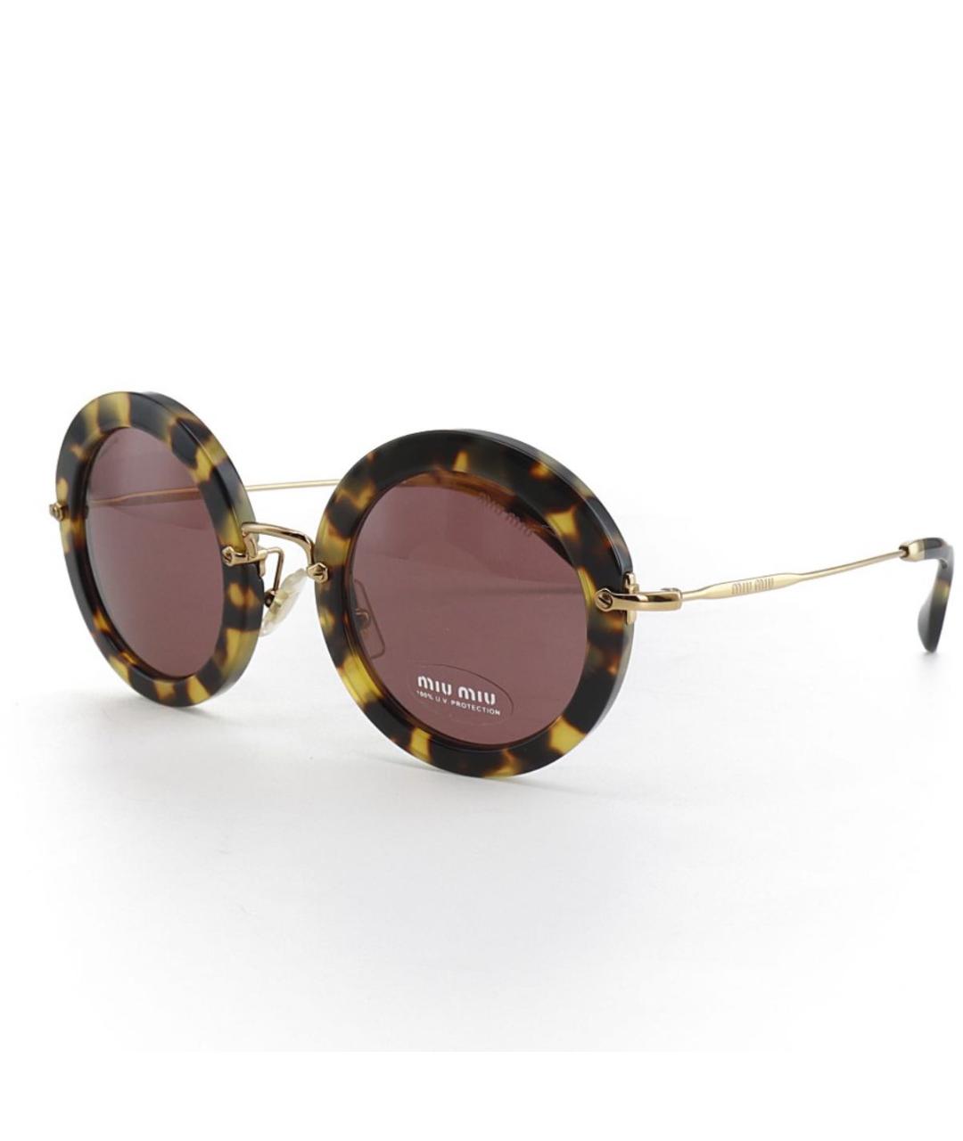 MIU MIU Коричневые солнцезащитные очки, фото 9