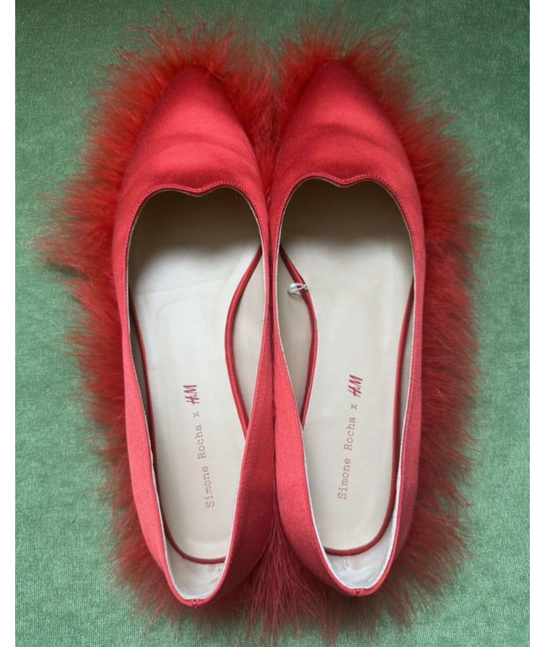 SIMONE ROCHA Красные балетки, фото 4