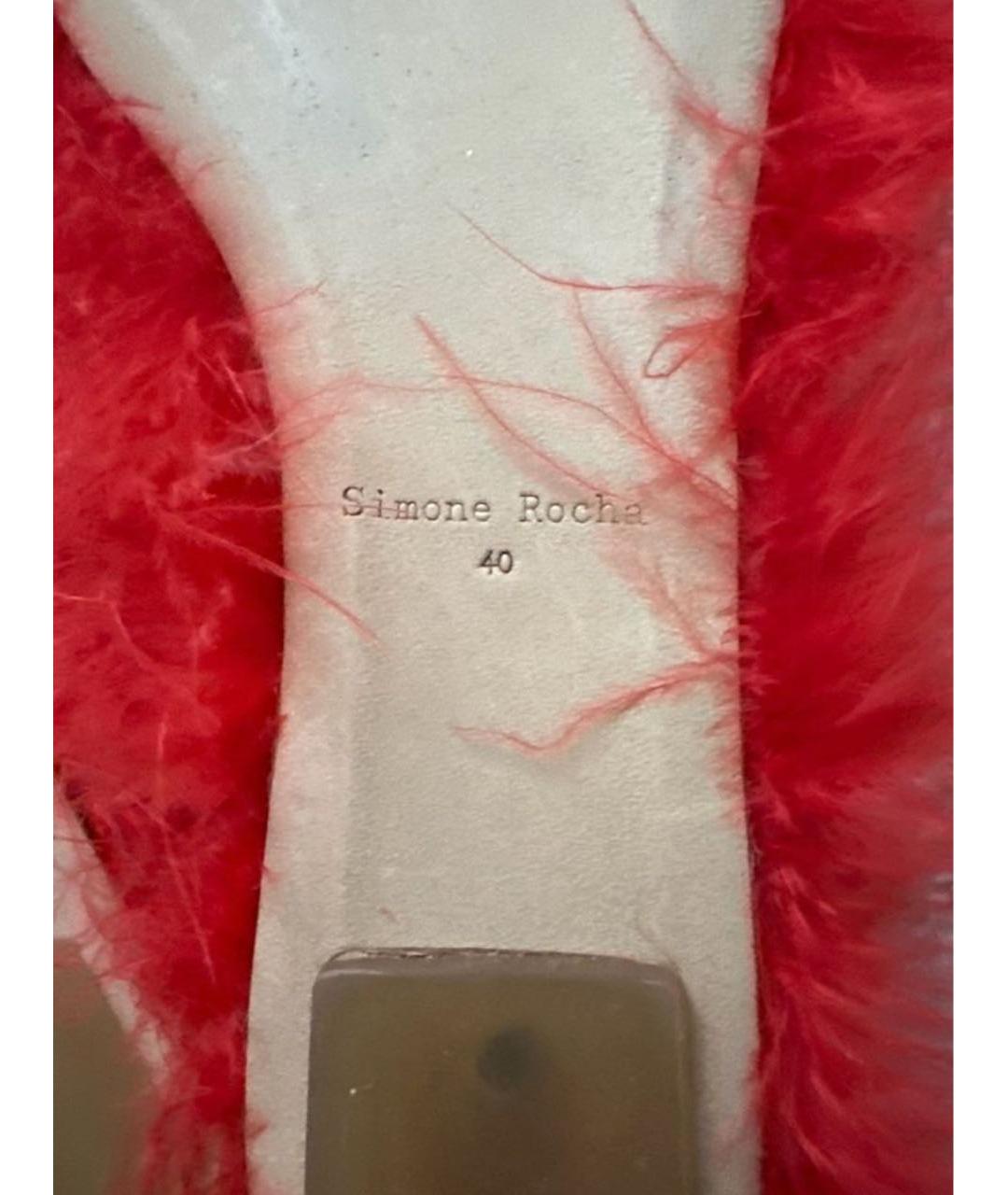 SIMONE ROCHA Красные балетки, фото 5