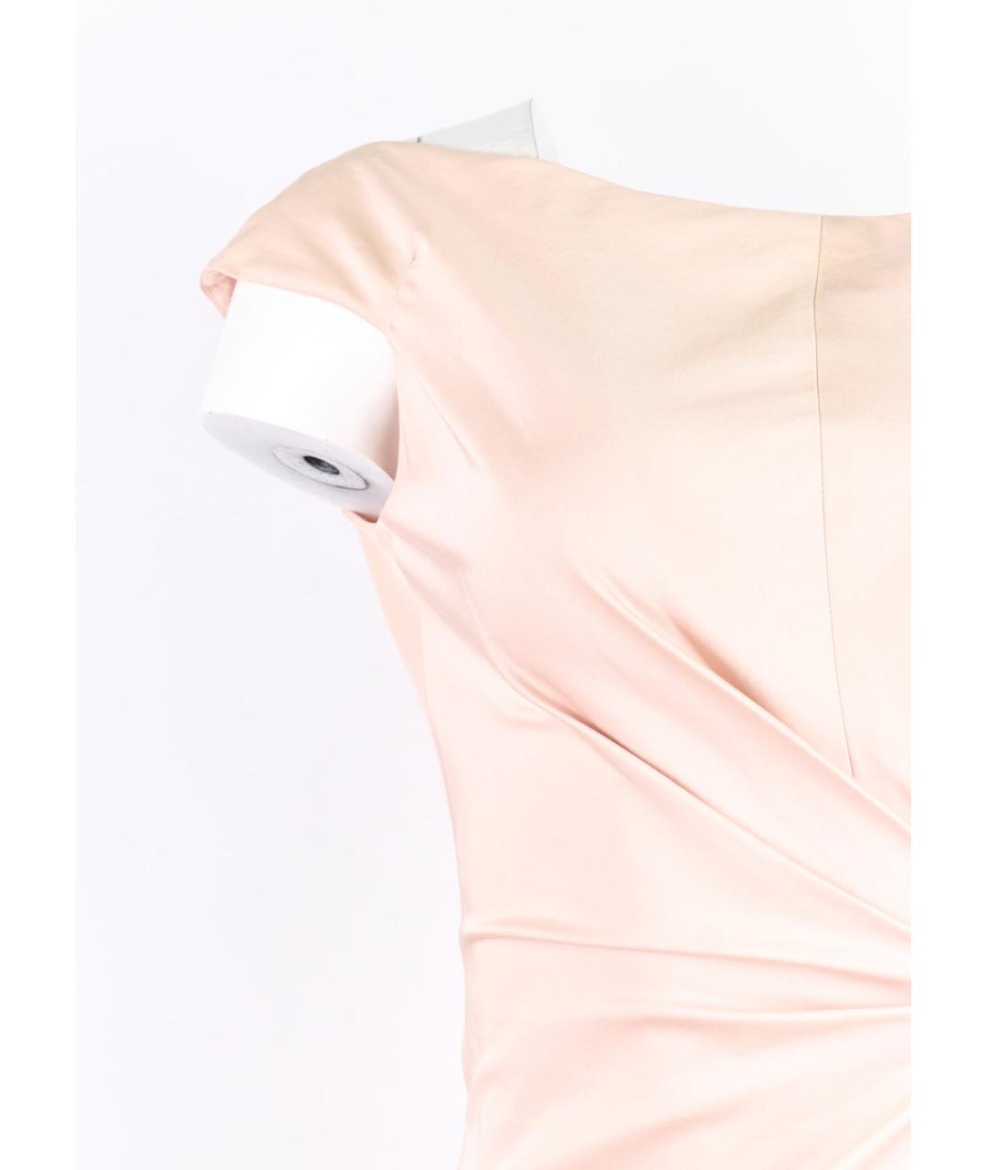 CHRISTIAN DIOR Розовое хлопковое повседневное платье, фото 2