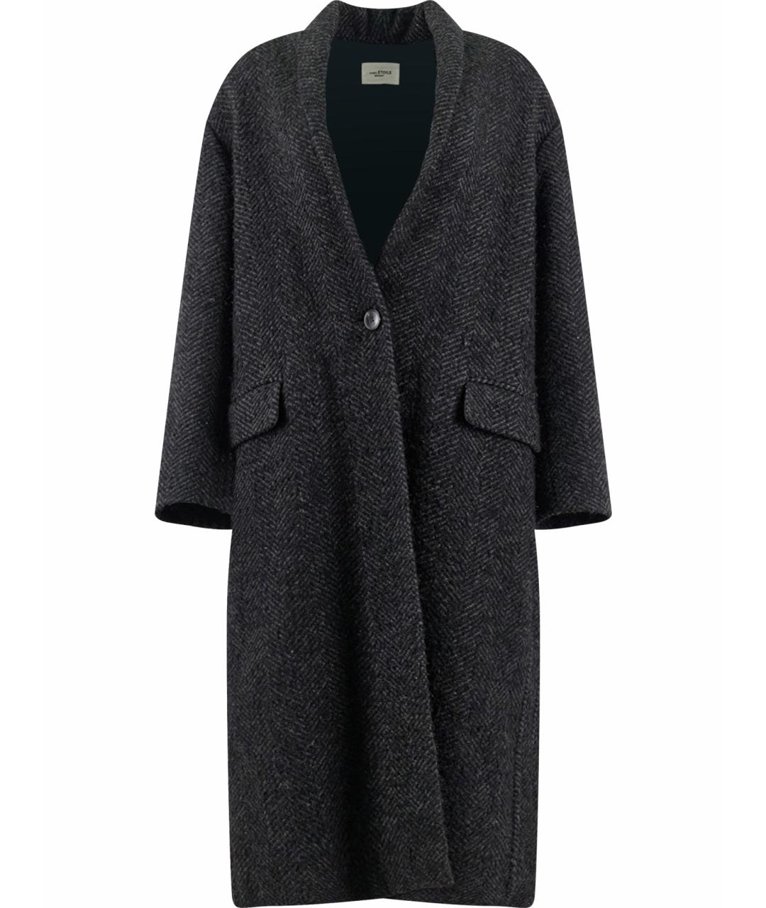 ISABEL MARANT Серое шерстяное пальто, фото 1