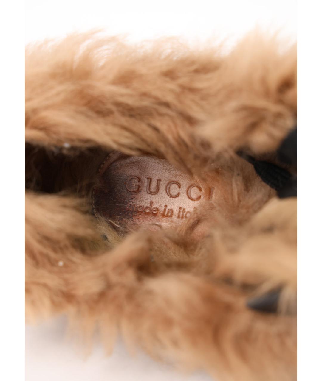 GUCCI Черные кожаные низкие кроссовки / кеды, фото 3
