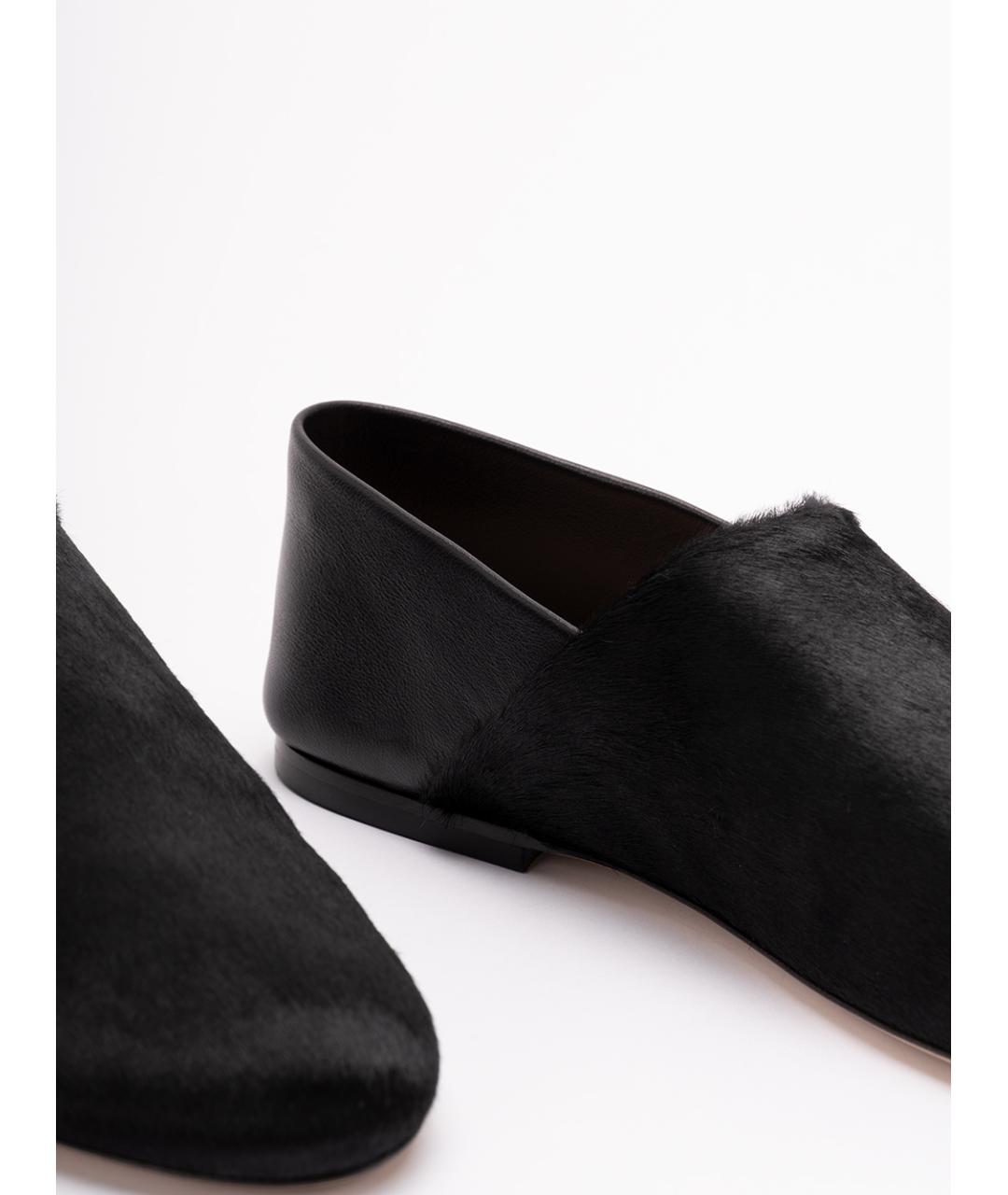 ALBERTA FERRETTI Черные кожаные балетки, фото 3