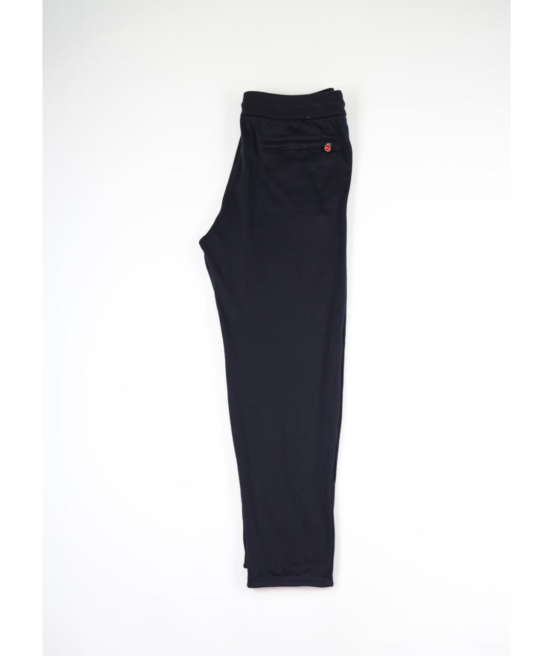 KITON Синие хлопковые повседневные брюки, фото 6