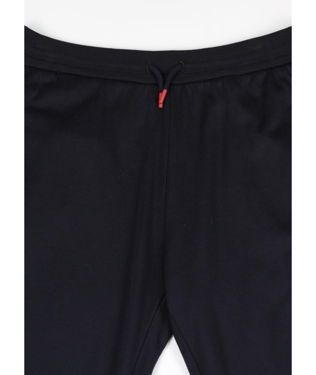 KITON Синие хлопковые повседневные брюки, фото 5