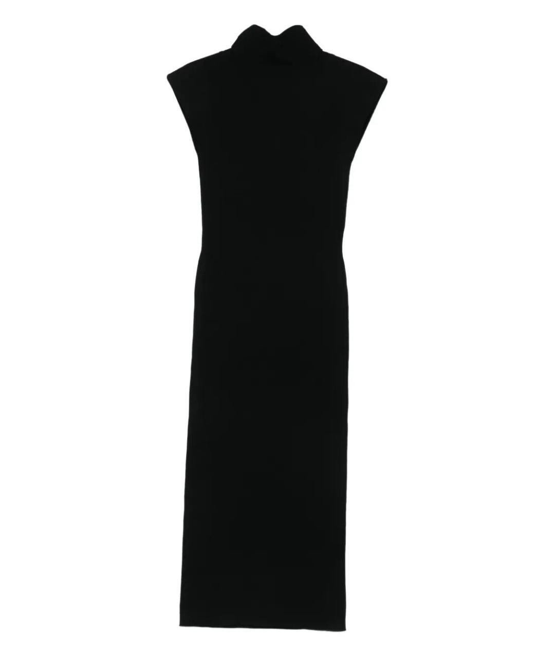 ALBERTA FERRETTI Черное вискозное платье, фото 1