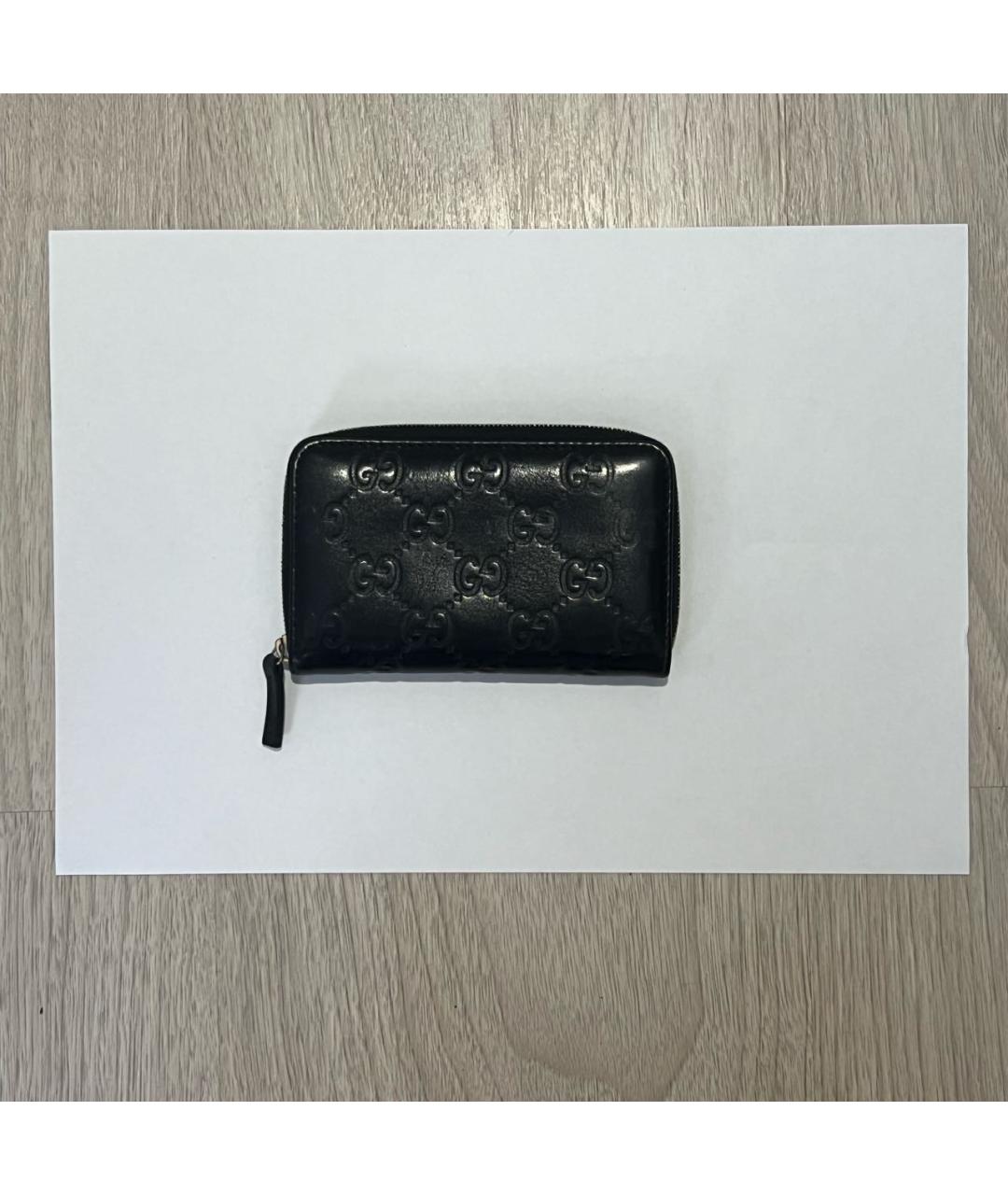 GUCCI Черный кожаный кошелек, фото 2
