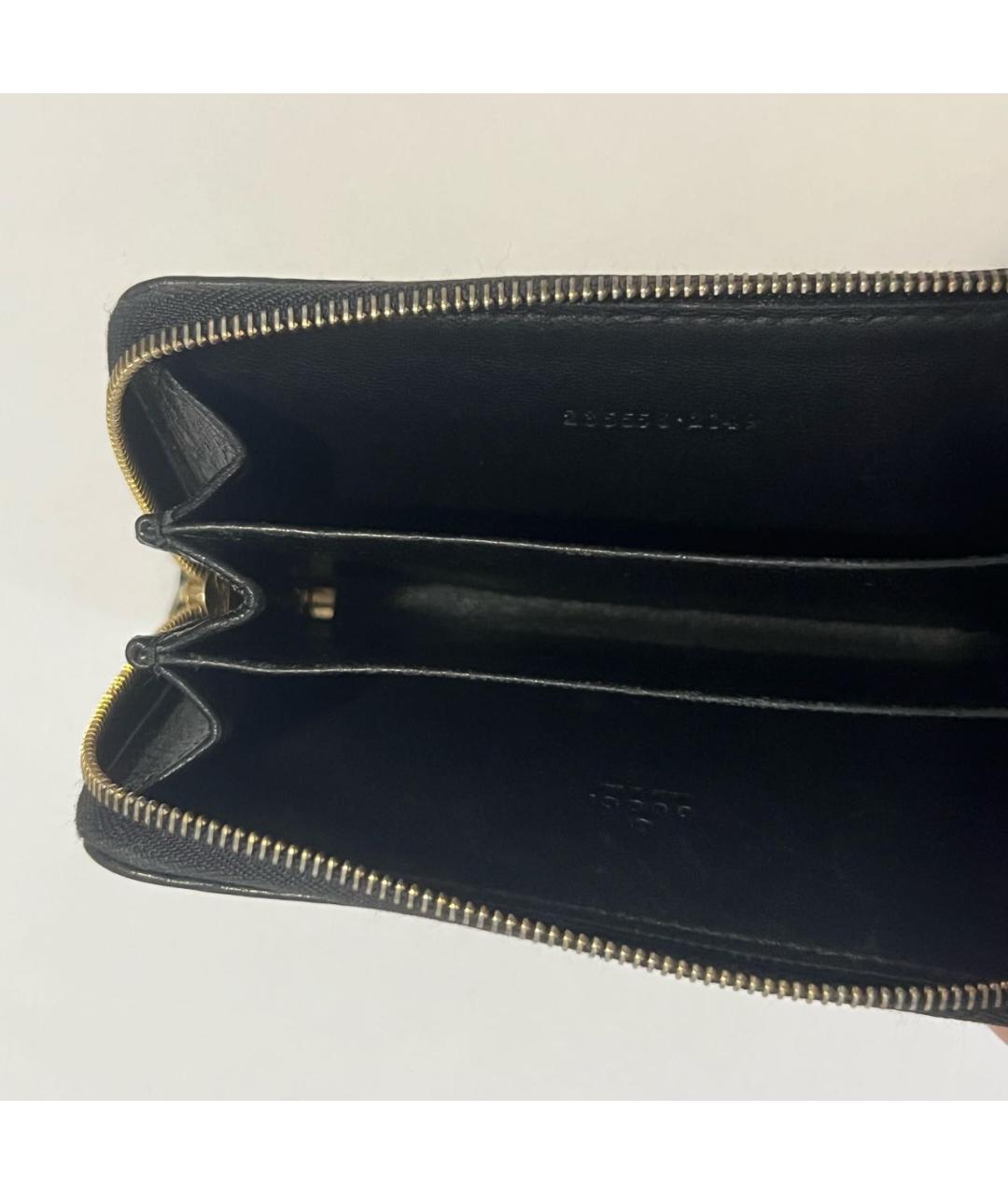 GUCCI Черный кожаный кошелек, фото 3