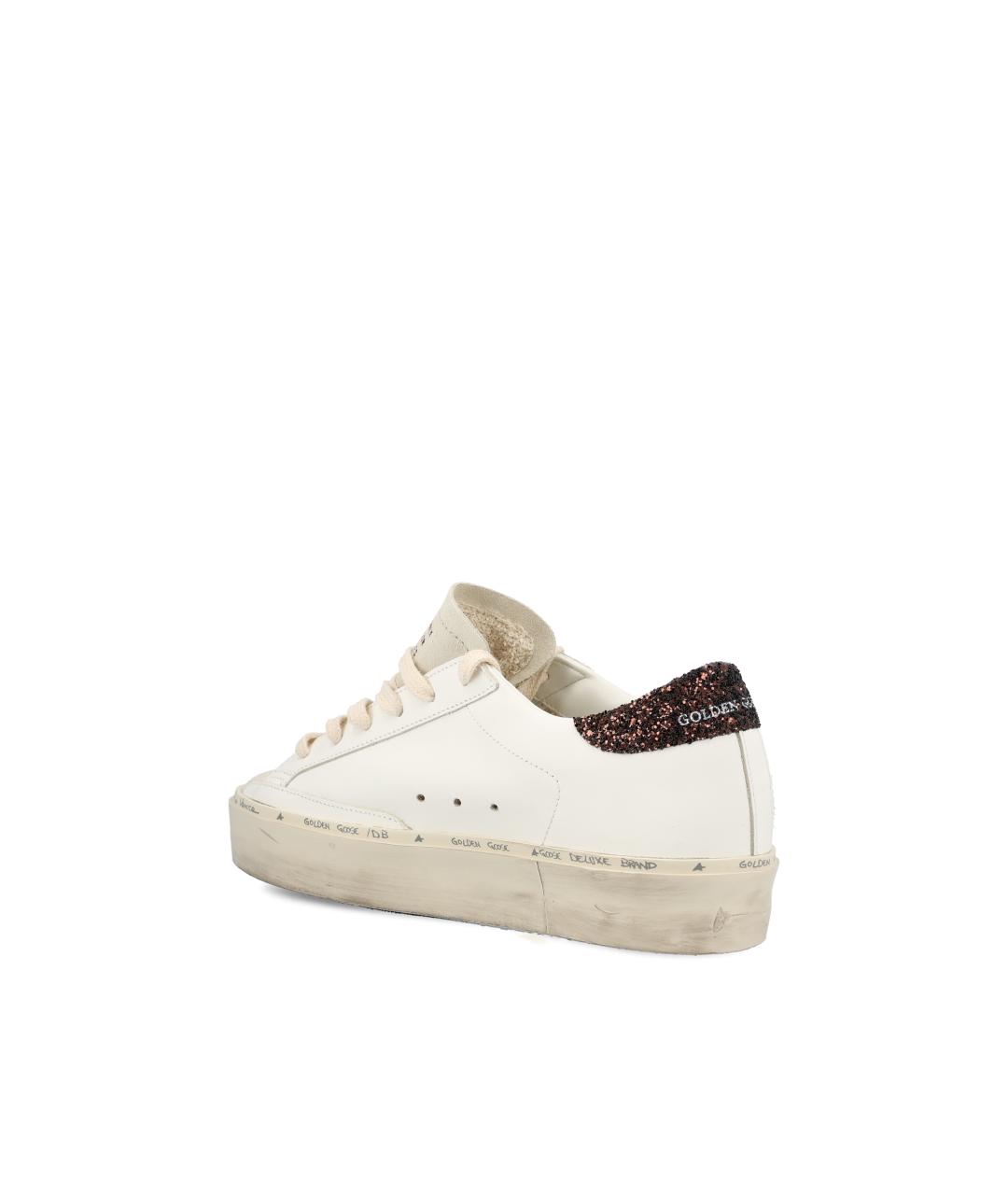 GOLDEN GOOSE DELUXE BRAND Белые кожаные кроссовки, фото 4