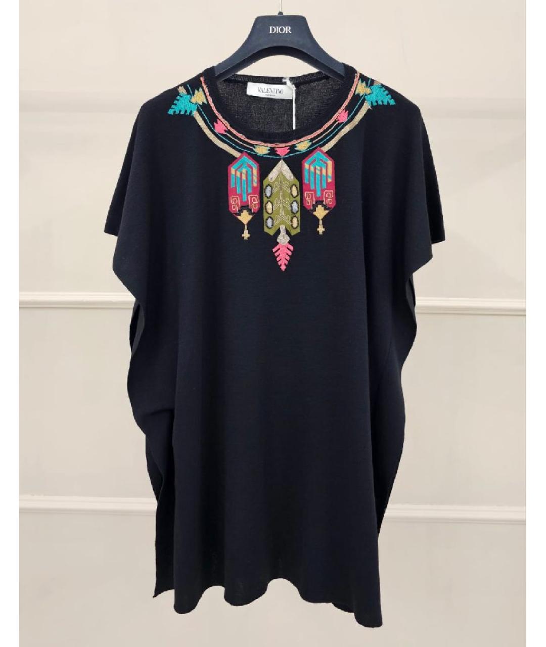 VALENTINO Черная хлопковая футболка, фото 9