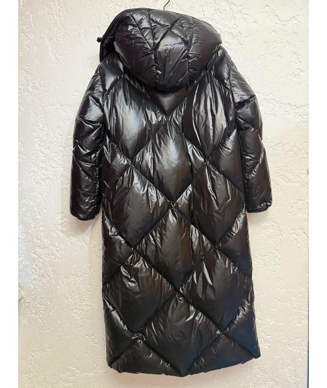 MONCLER Черный полиамидовый пуховик, фото 2