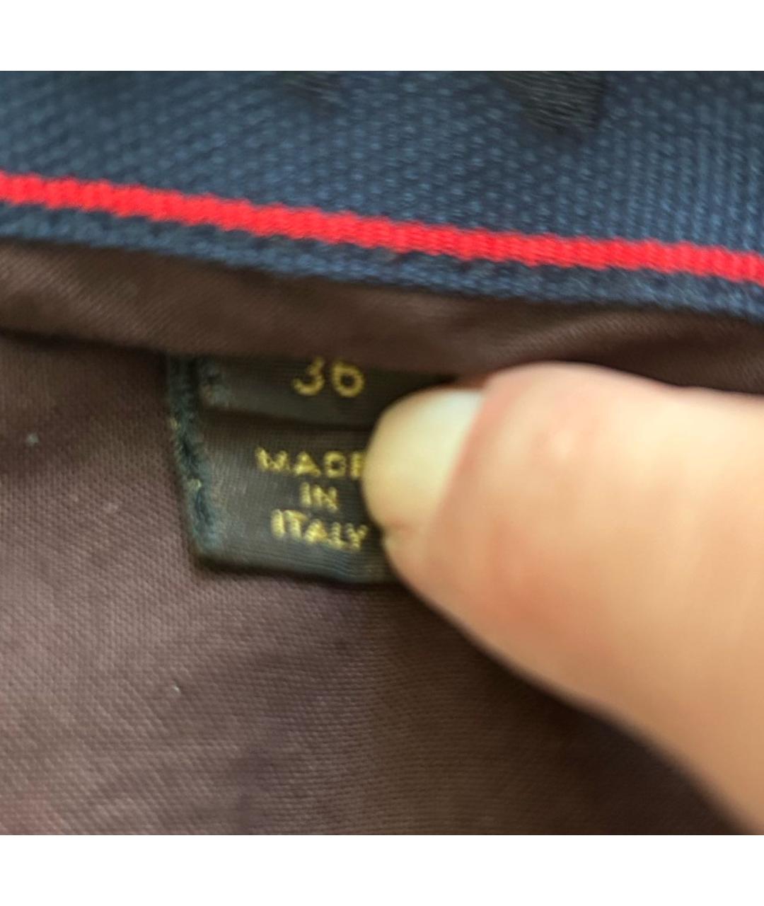LOUIS VUITTON Бордовая хлопко-эластановая юбка миди, фото 4