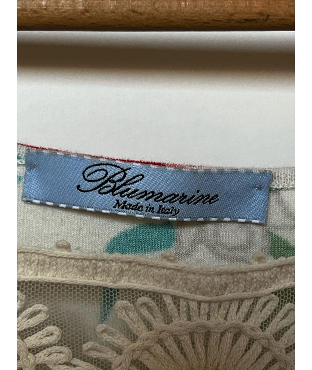 BLUMARINE Мульти хлопко-эластановое коктейльное платье, фото 4