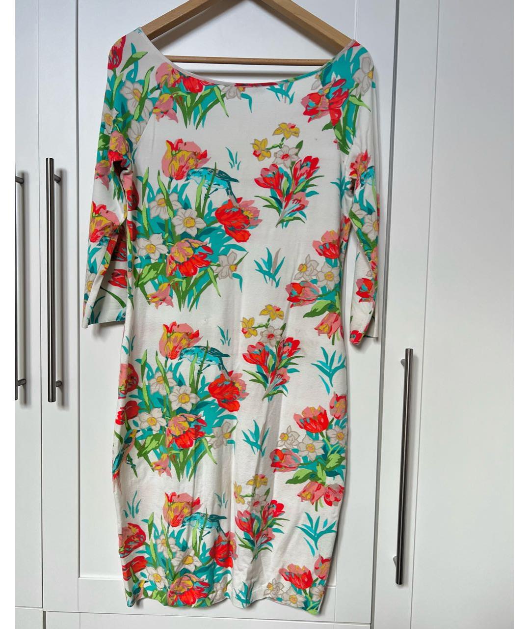 BLUMARINE Мульти хлопко-эластановое коктейльное платье, фото 3