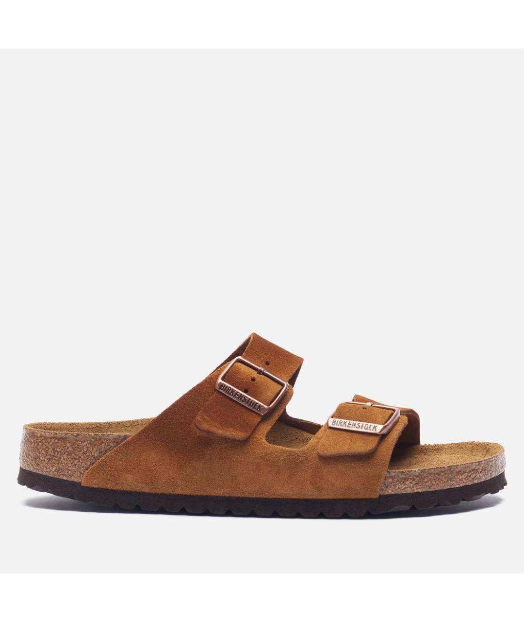 BIRKENSTOCK Оранжевое замшевые сандалии, фото 8