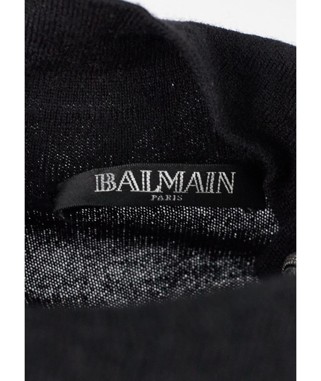 BALMAIN Черная шерстяная водолазка, фото 3