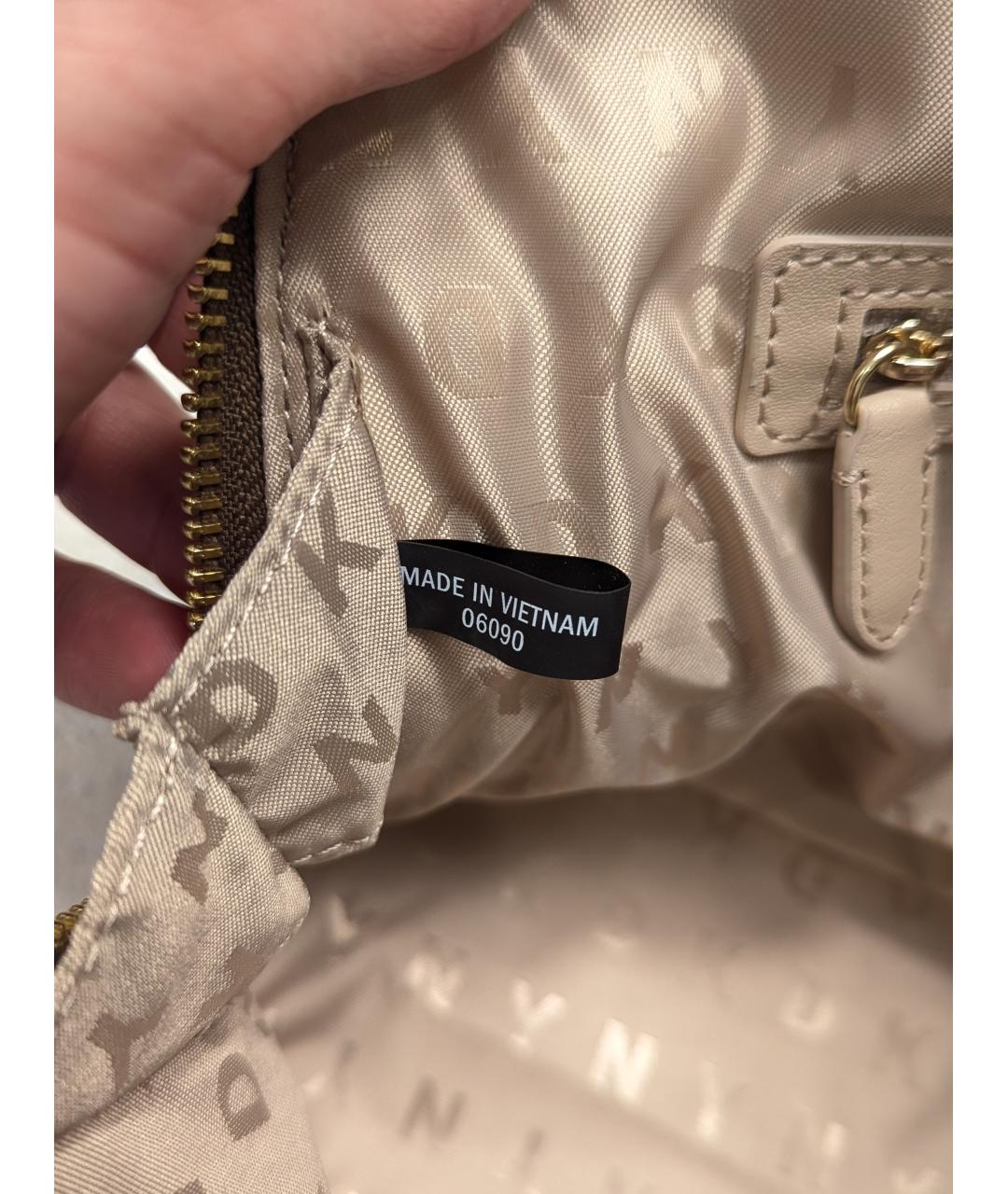 DKNY Коричневая сумка через плечо из искусственной кожи, фото 4