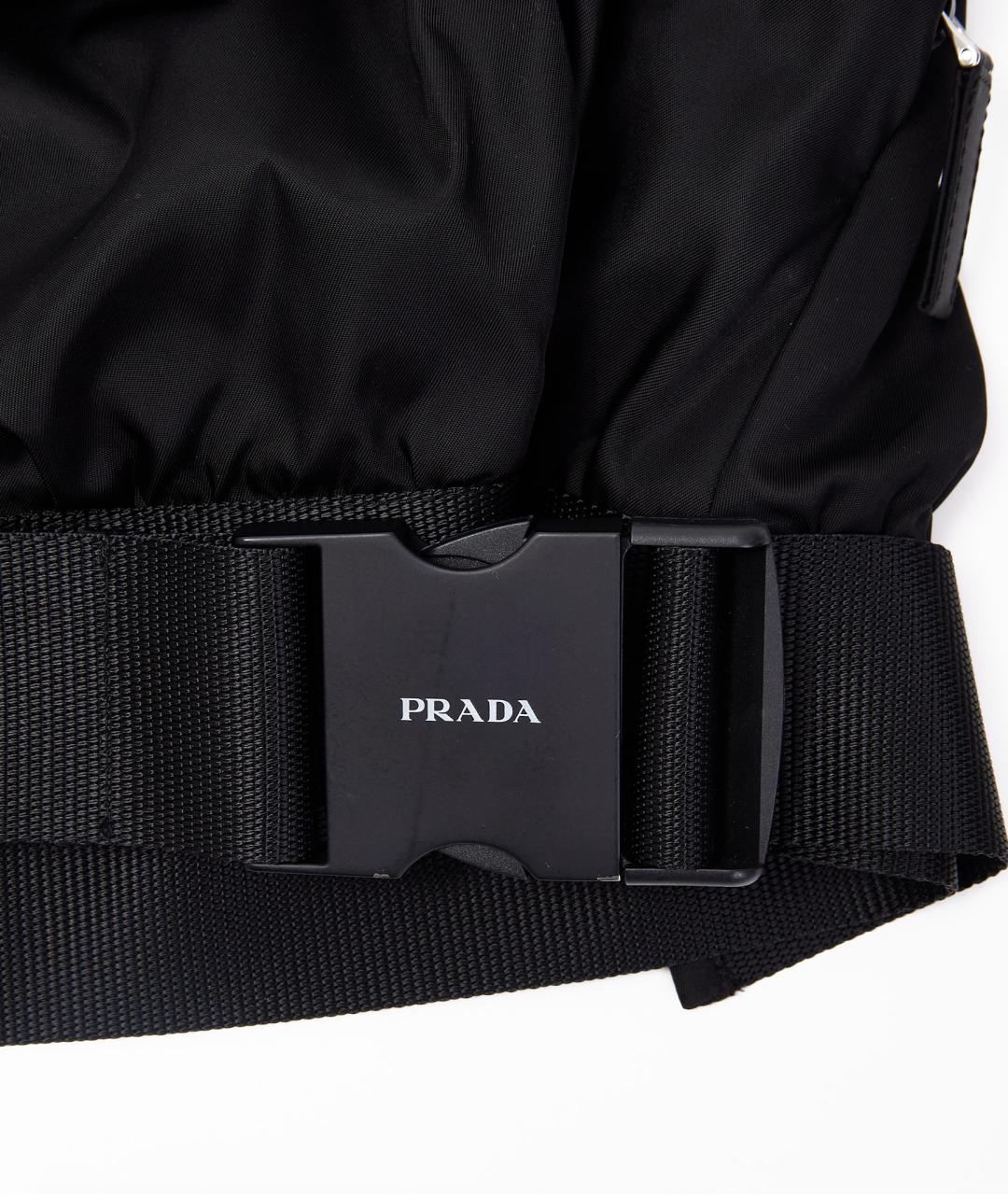 PRADA Черная полиэстеровая юбка мини, фото 5