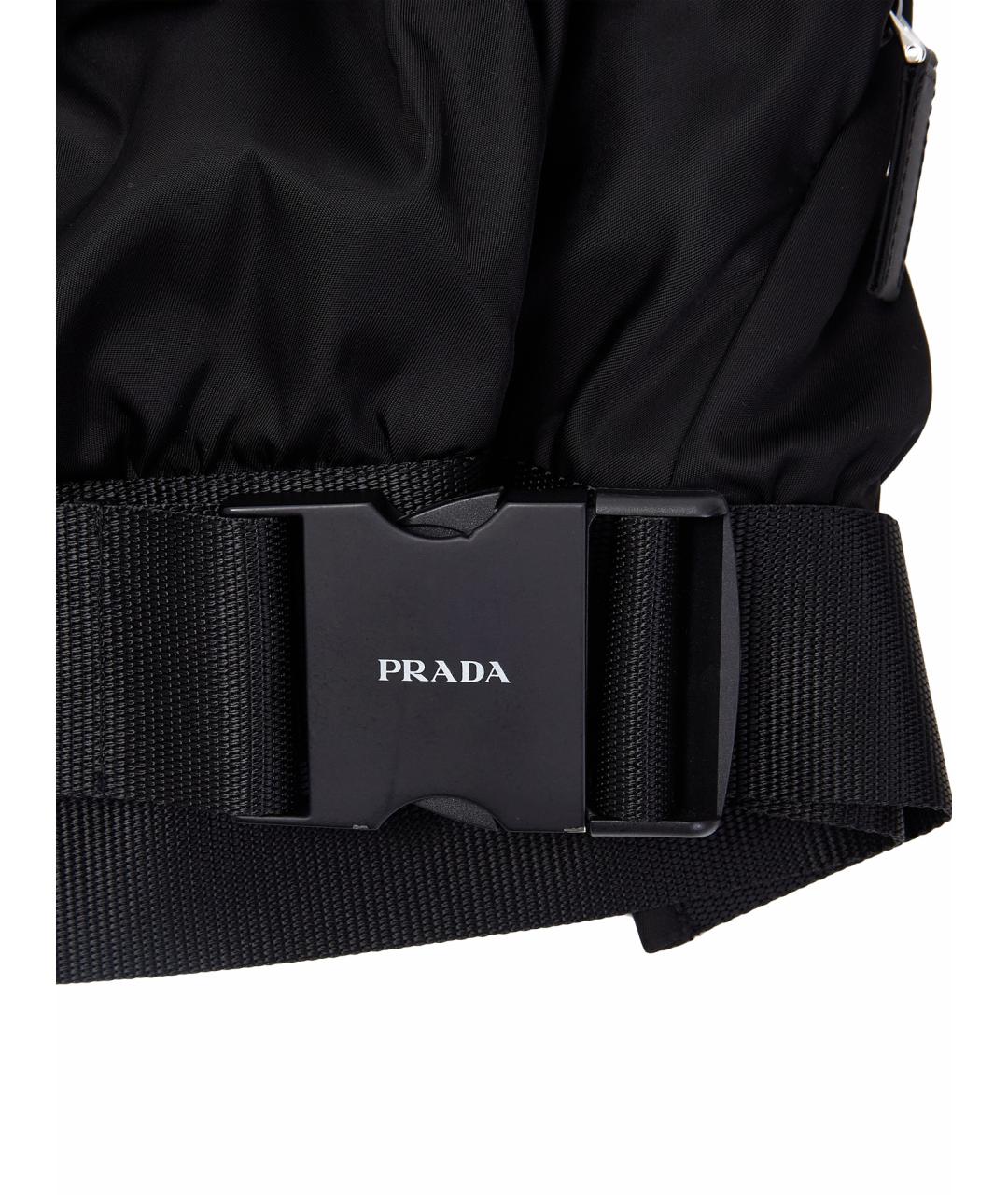 PRADA Черная полиэстеровая юбка мини, фото 11