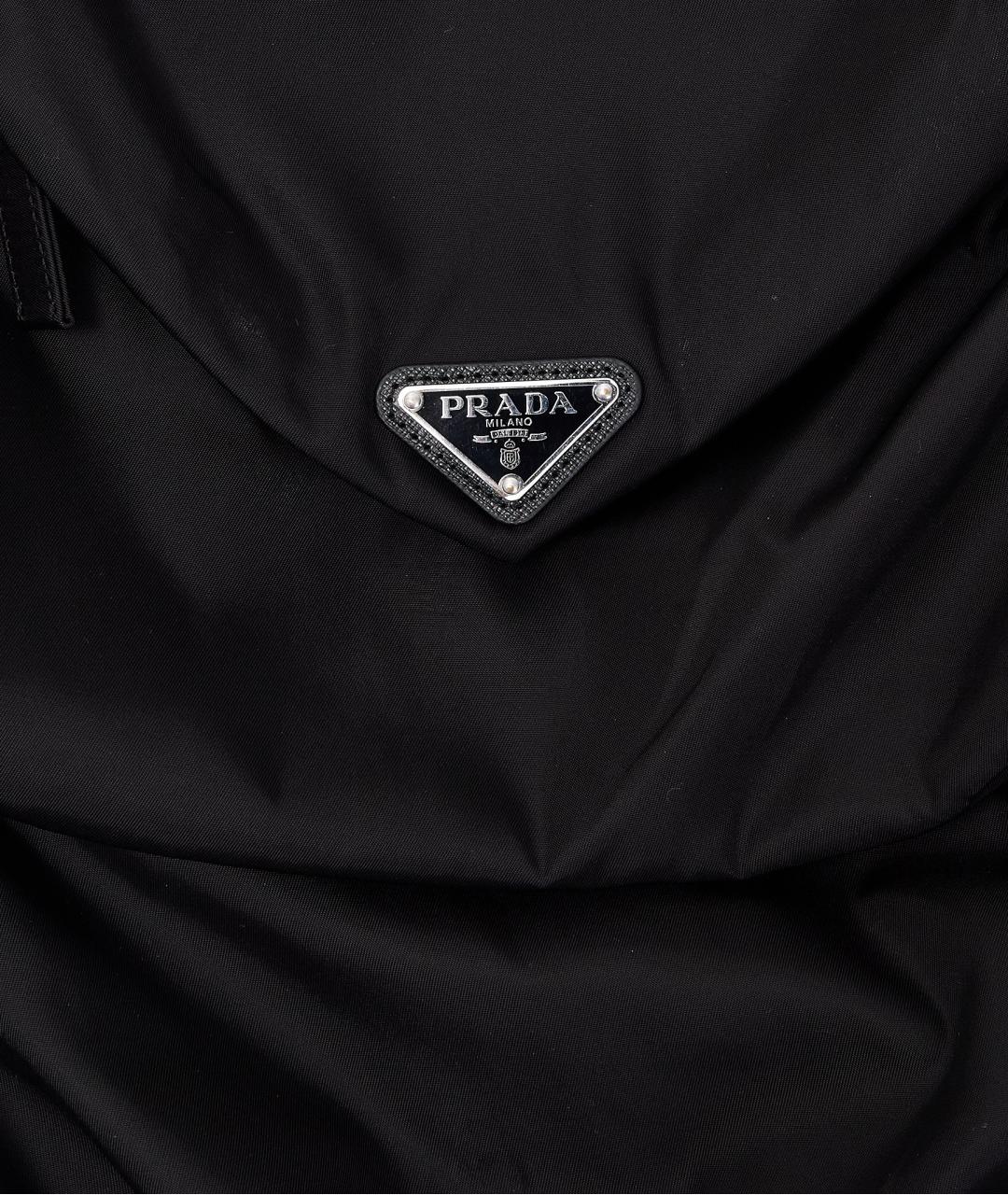 PRADA Черная полиэстеровая юбка мини, фото 4
