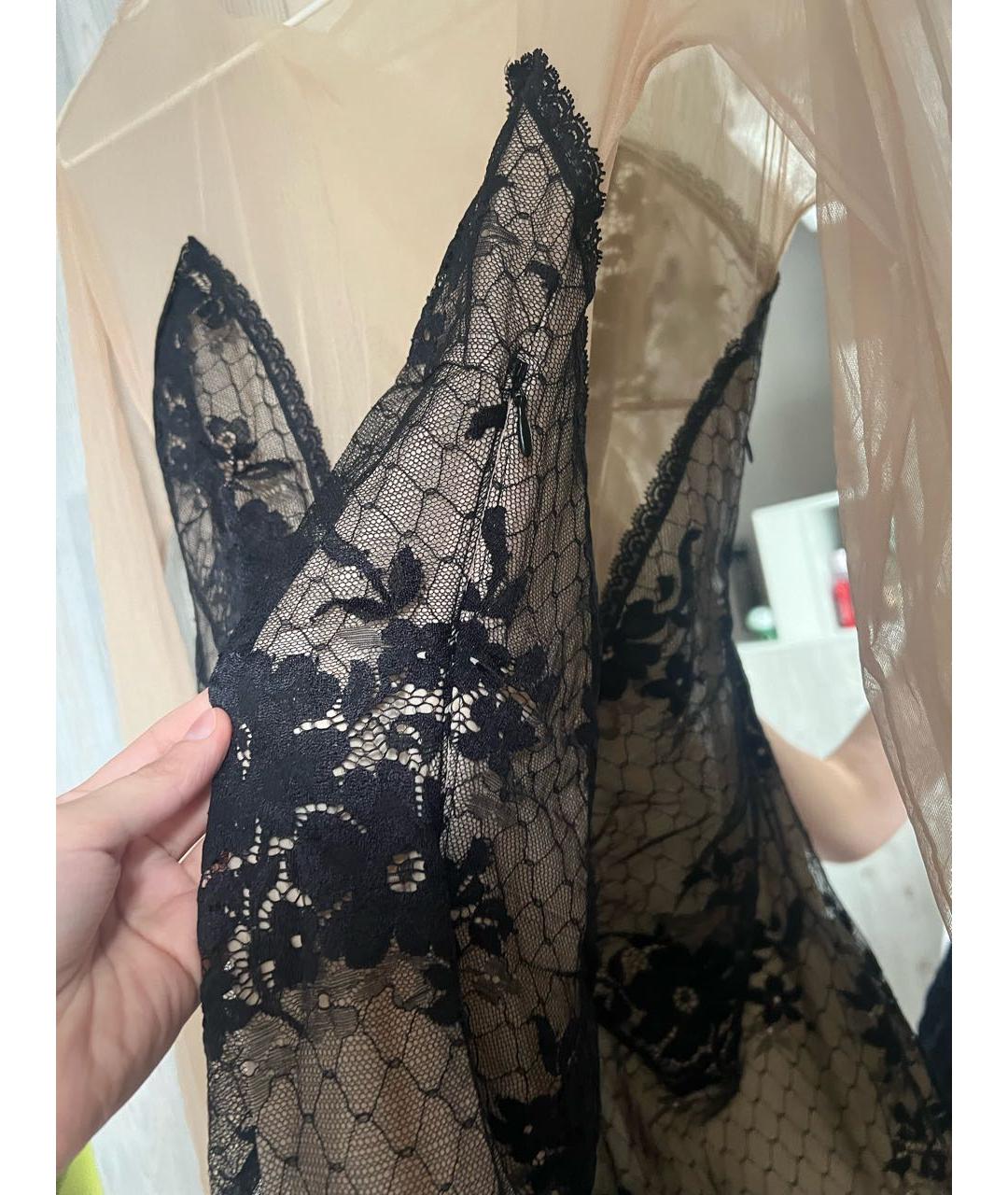 WOLFORD Бежевое полиамидовое коктейльное платье, фото 5