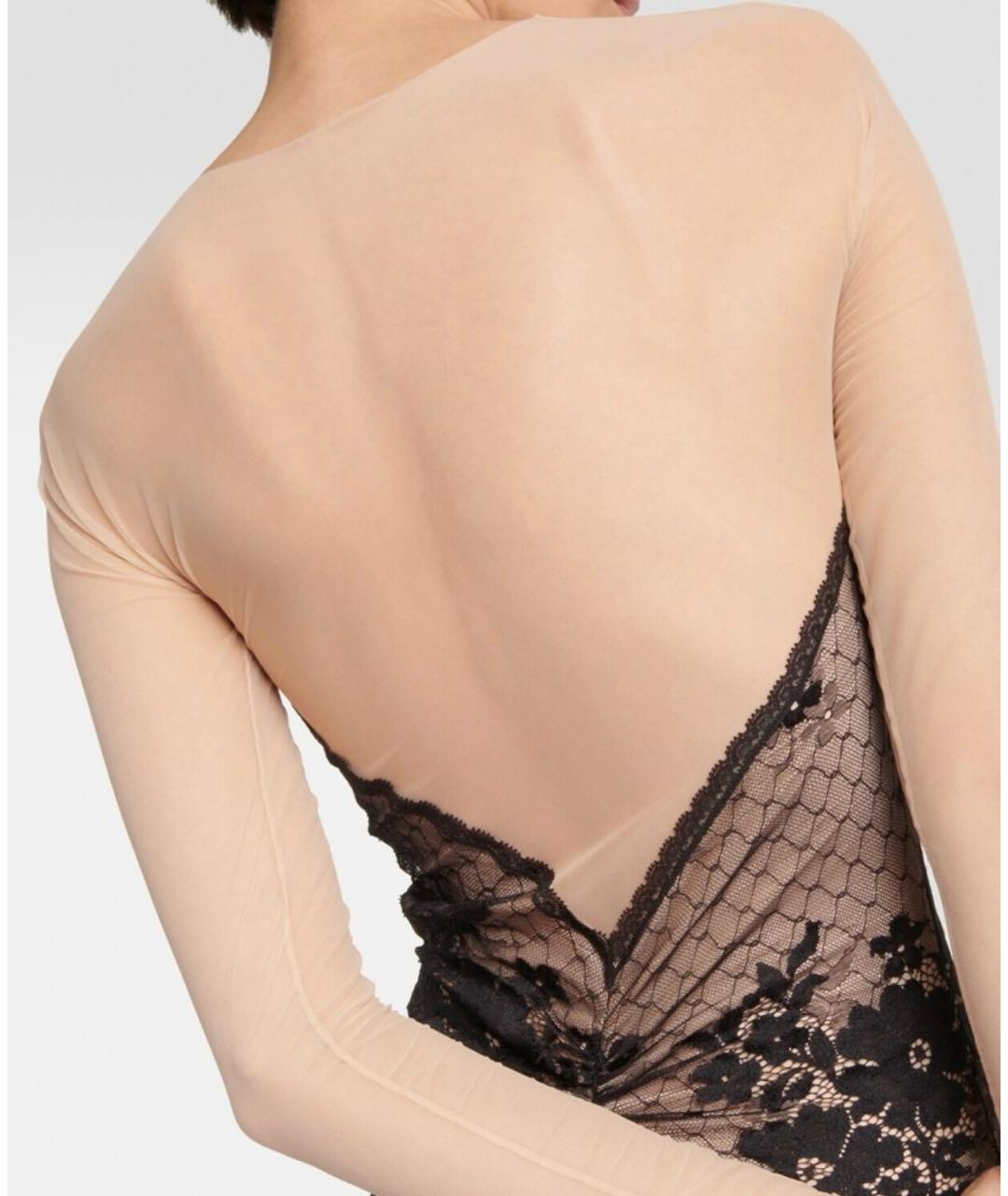 WOLFORD Бежевое полиамидовое коктейльное платье, фото 8