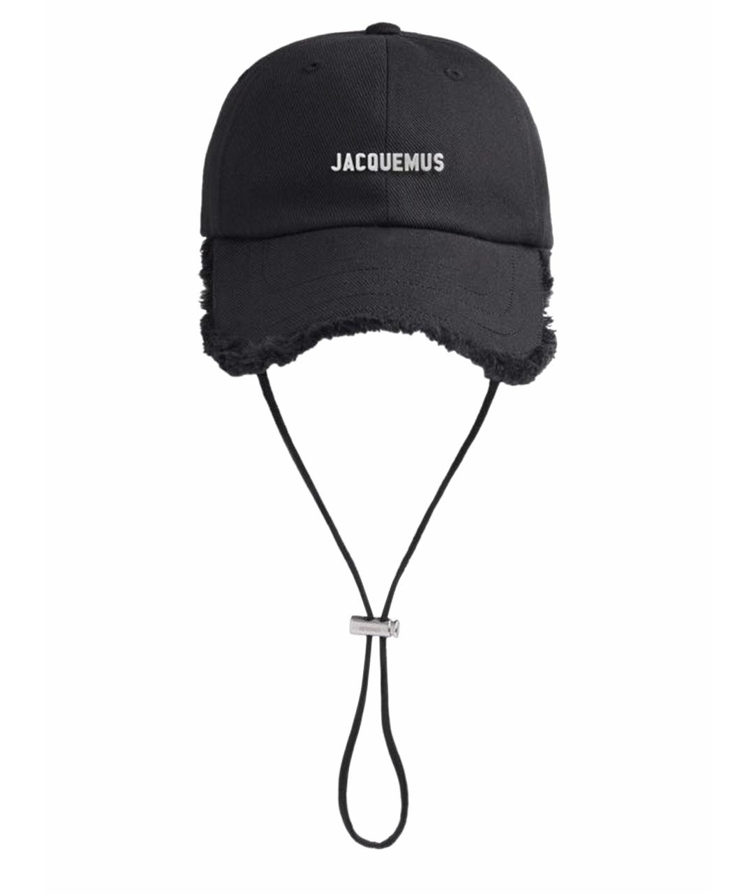 JACQUEMUS Черная хлопковая кепка, фото 6