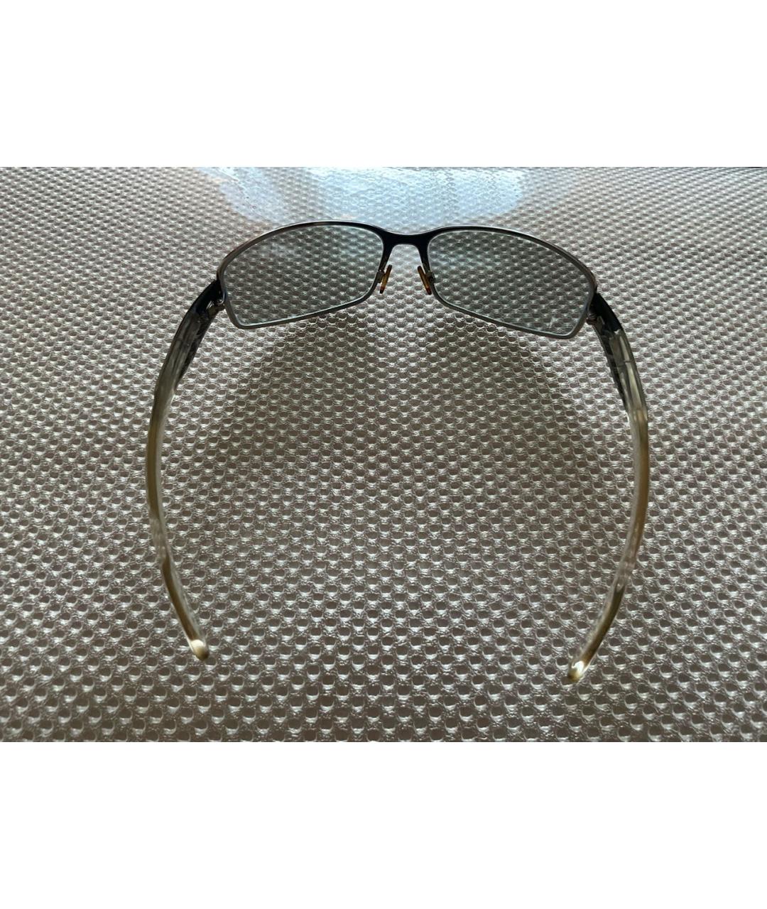DOLCE&GABBANA Серебряные металлические солнцезащитные очки, фото 4