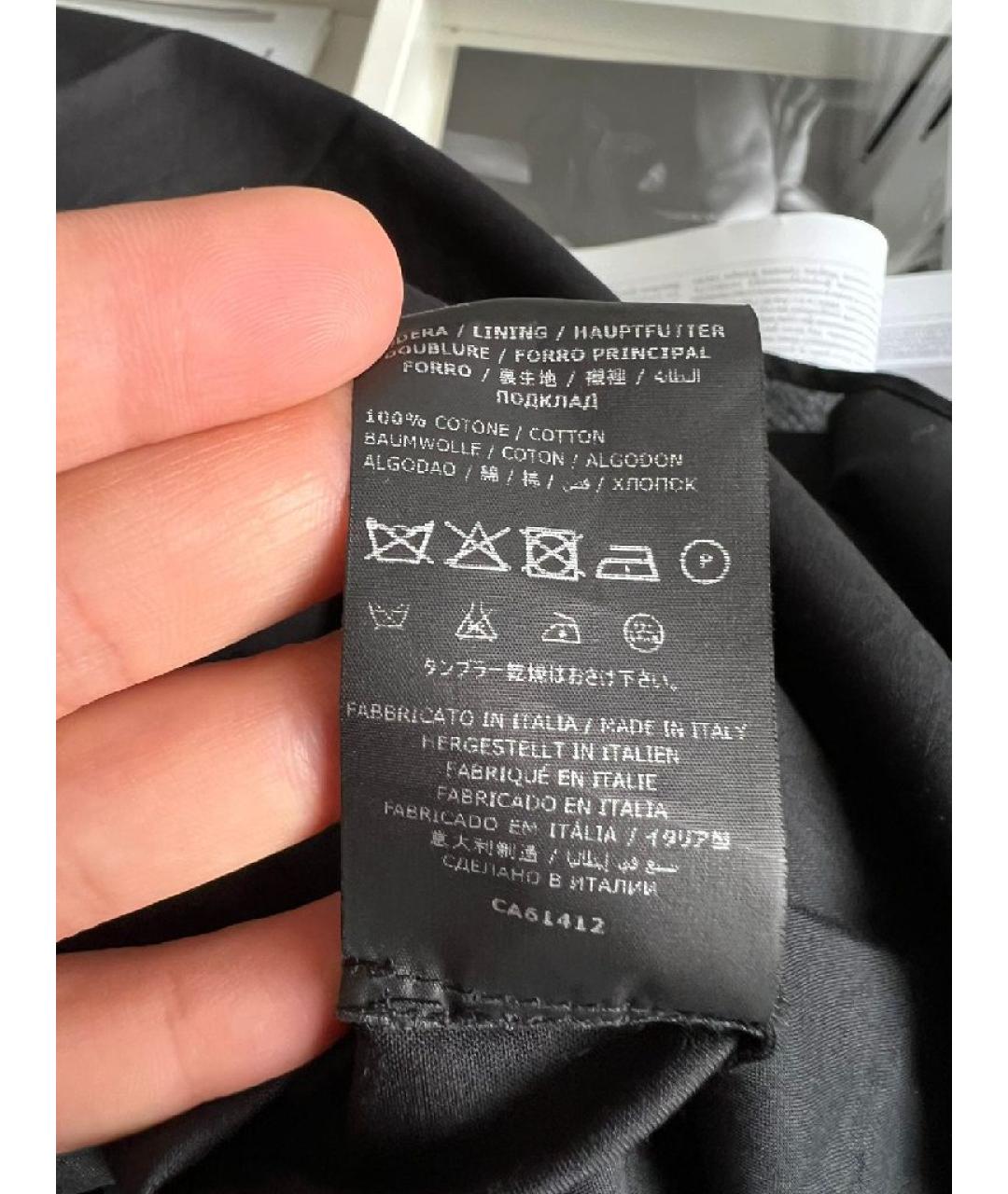 BALMAIN Черная хлопковая юбка макси, фото 7