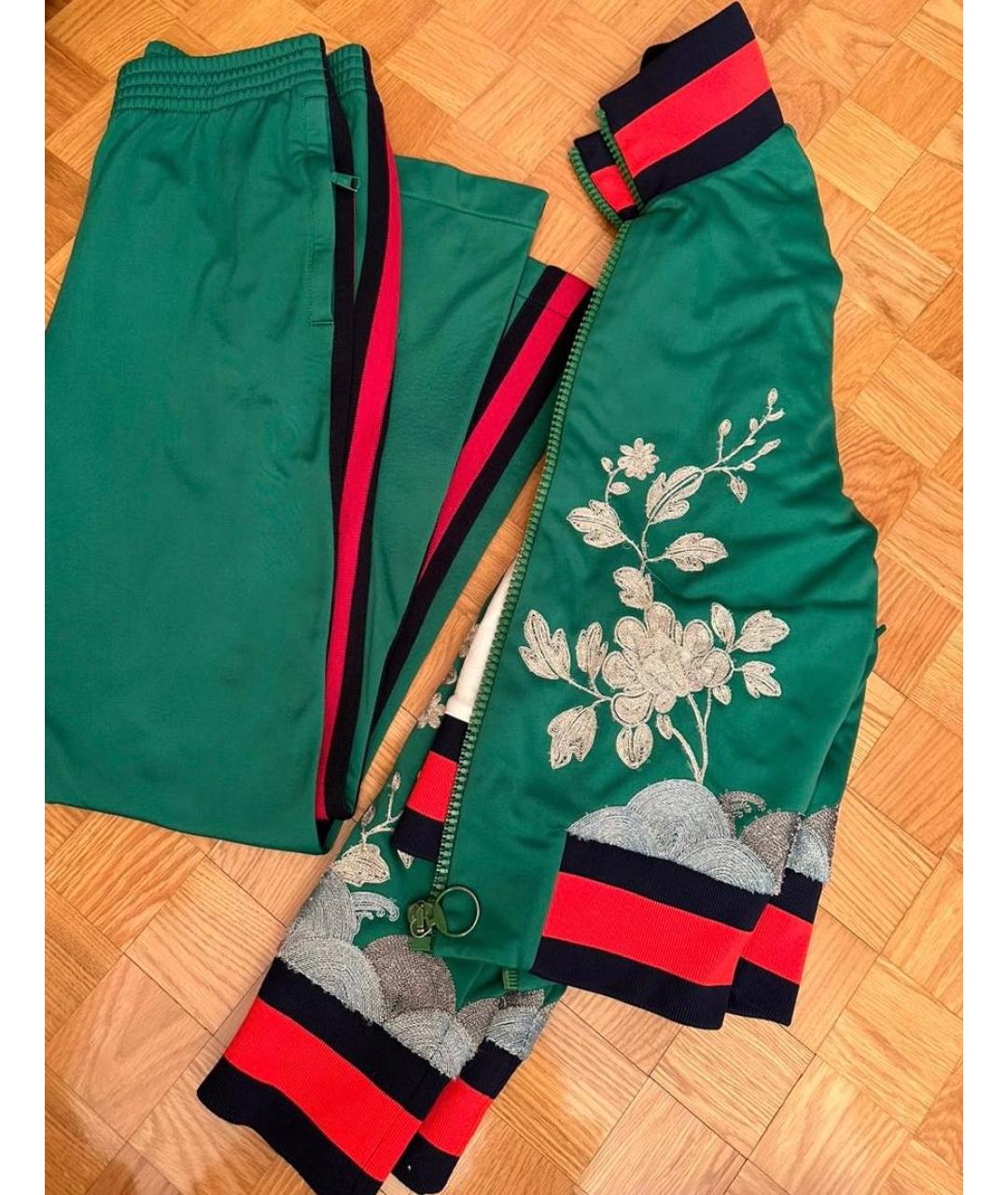 GUCCI Зеленый полиэстеровый спортивные костюмы, фото 4