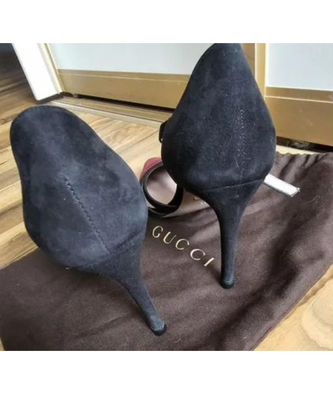 GUCCI Замшевые туфли, фото 6