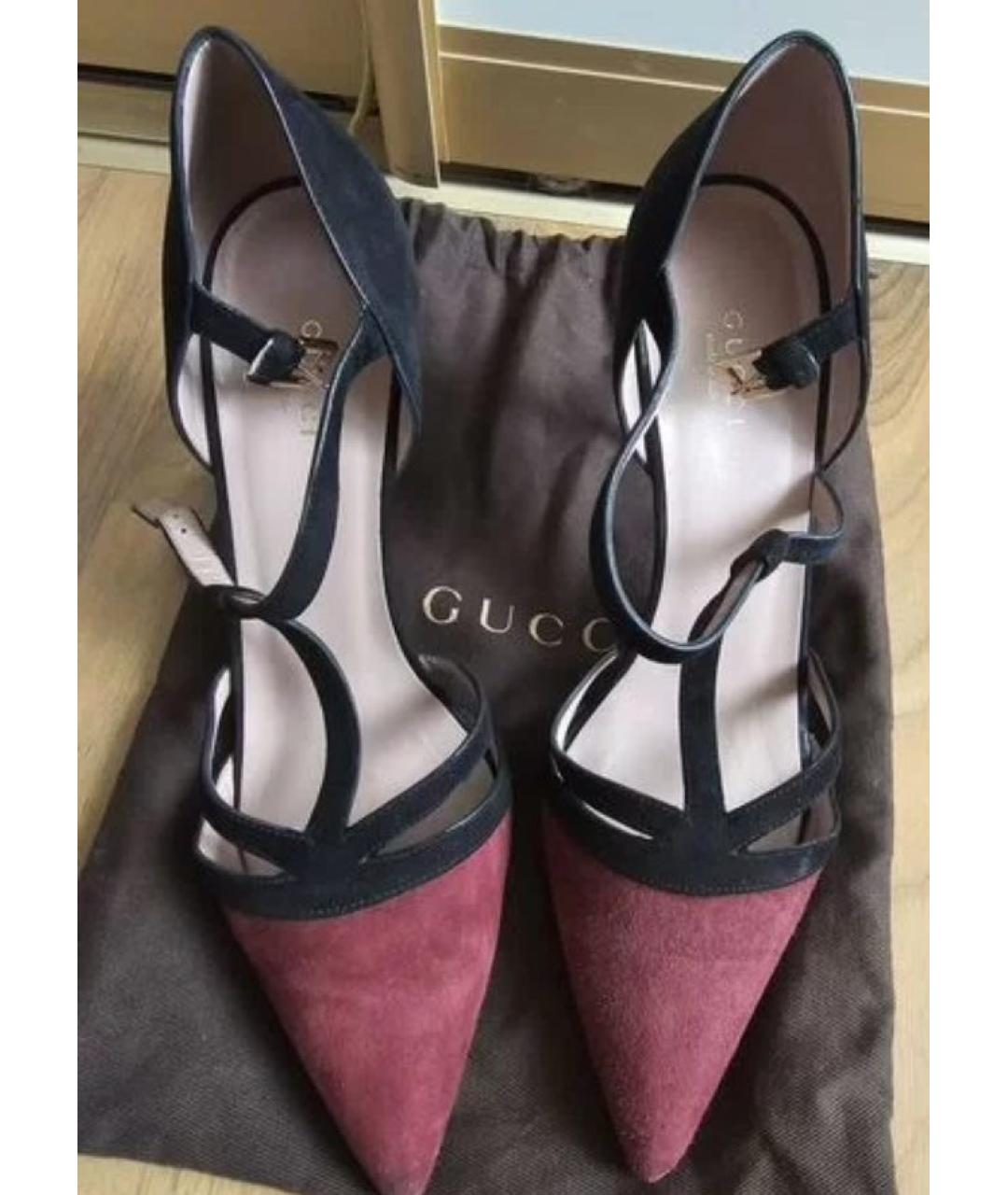GUCCI Замшевые туфли, фото 3