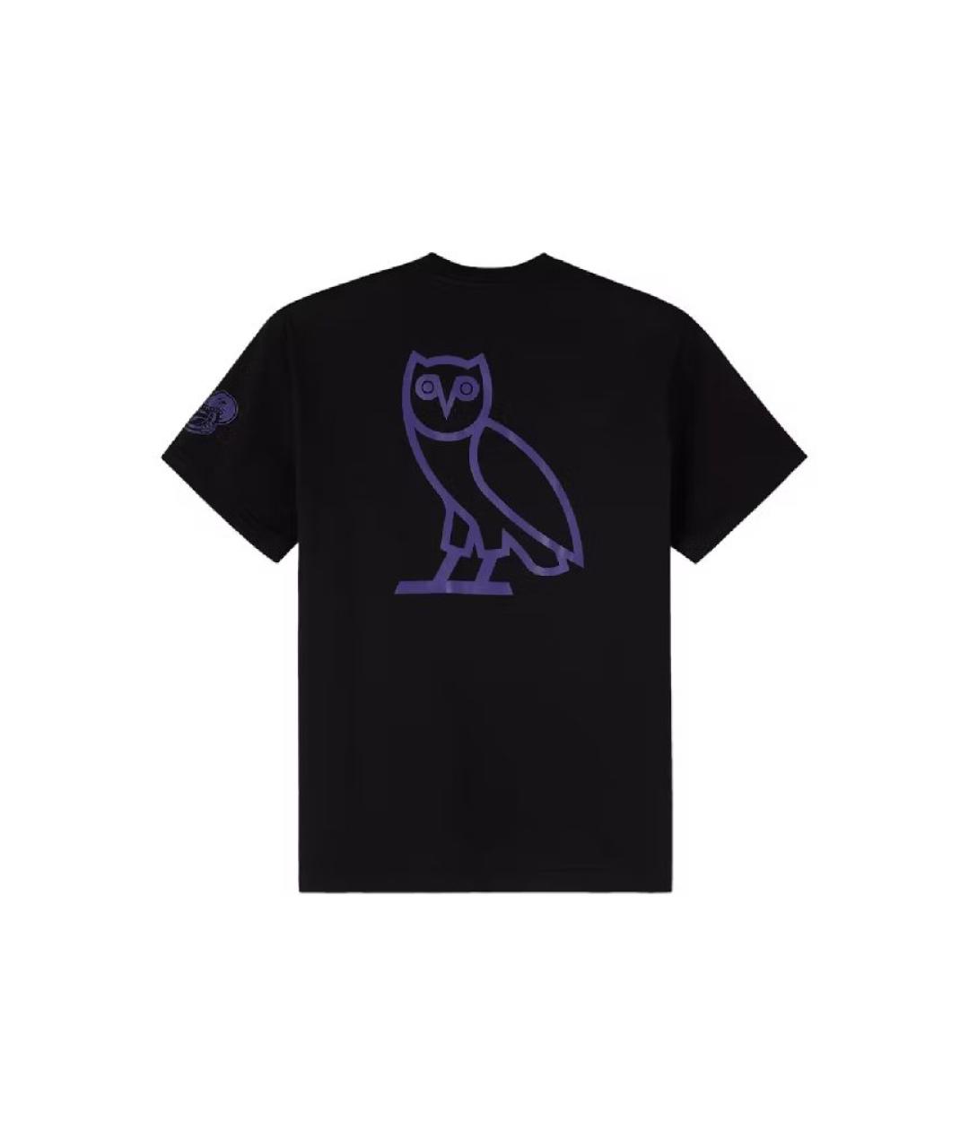 OVO by Drake Черная хлопковая футболка, фото 2