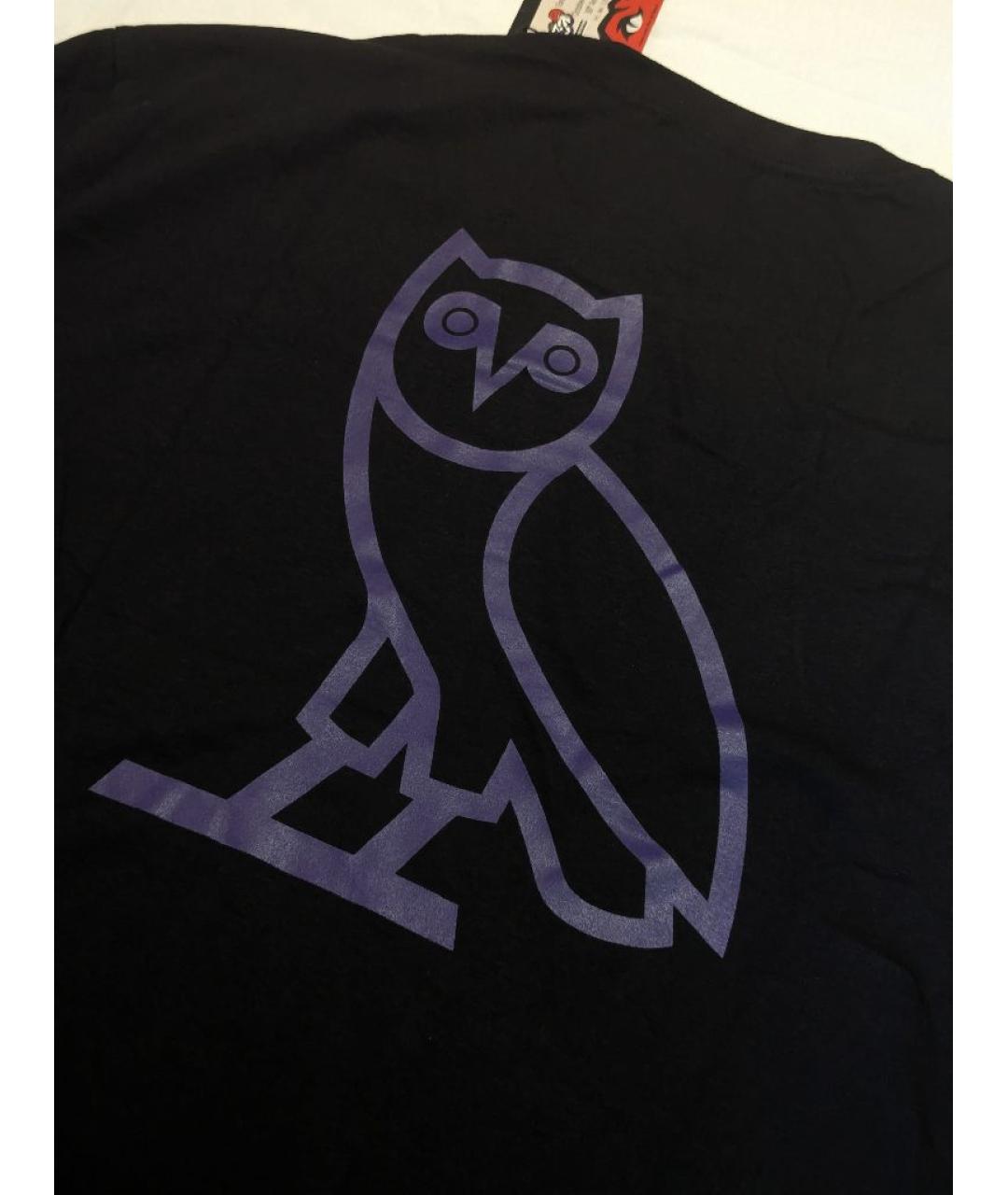 OVO by Drake Черная хлопковая футболка, фото 5