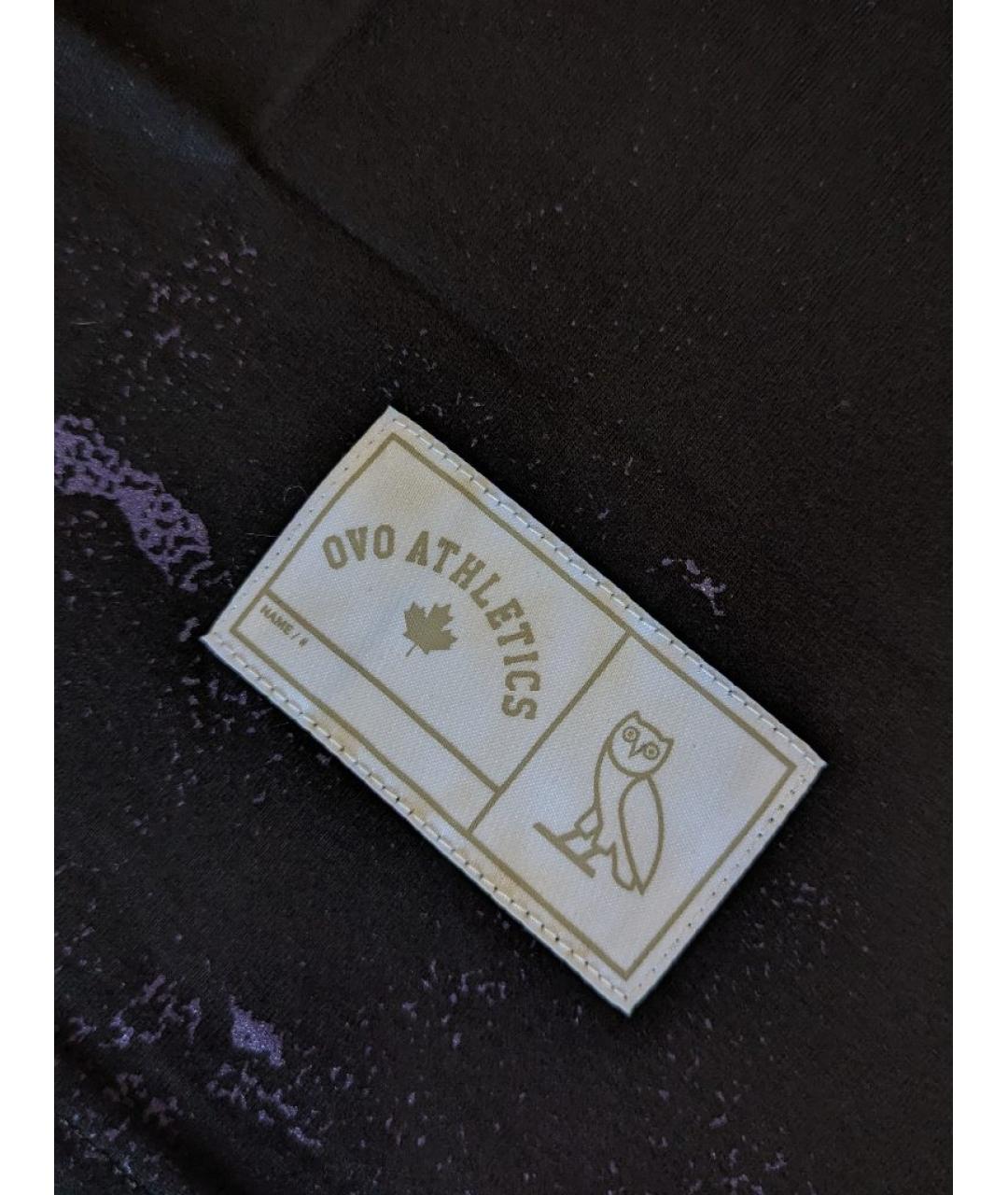 OVO by Drake Черная хлопковая футболка, фото 4