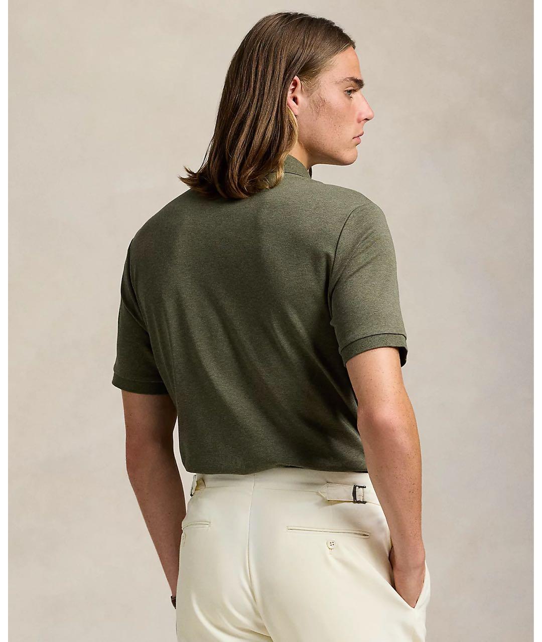 POLO RALPH LAUREN Хлопковое поло с коротким рукавом, фото 4