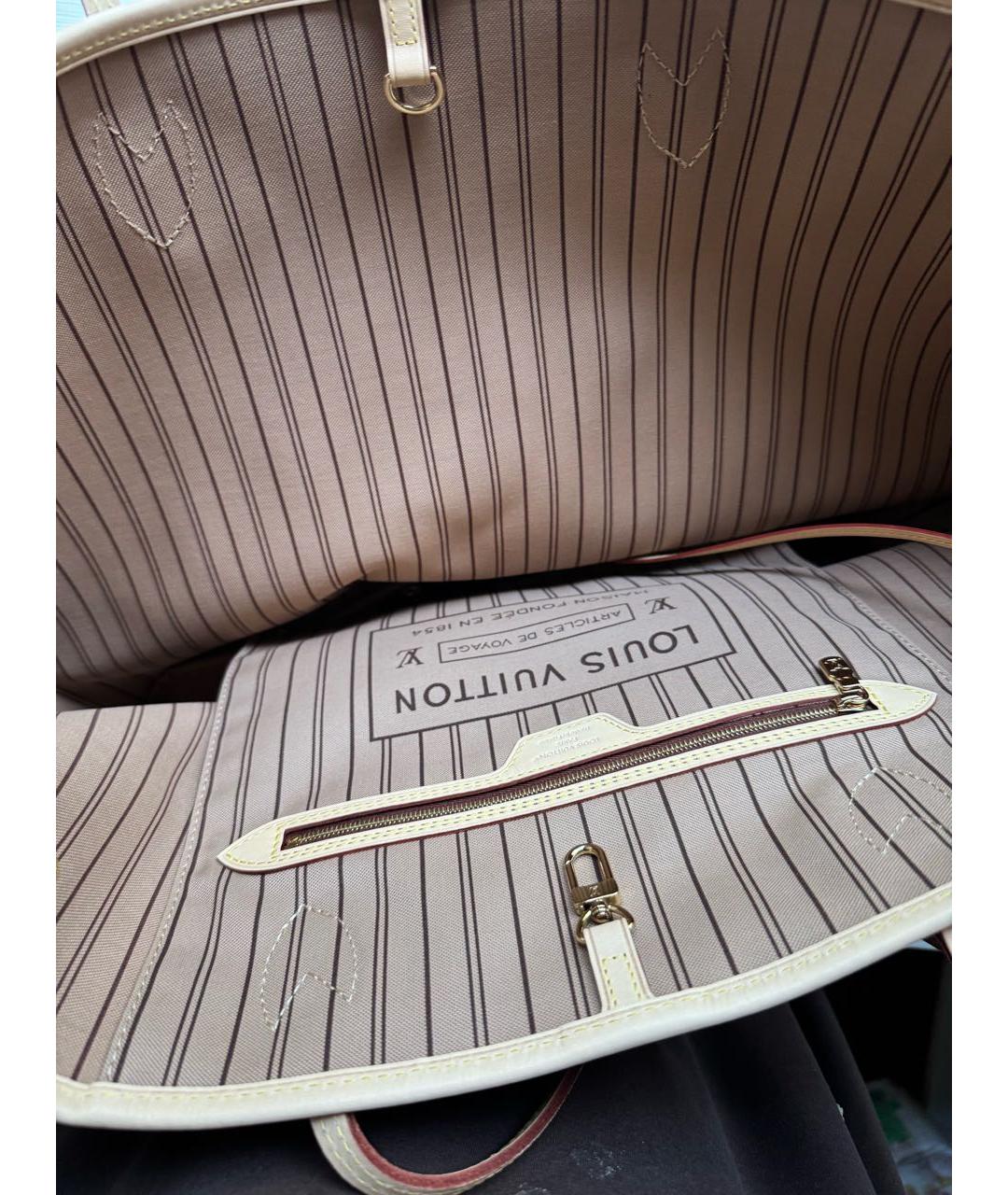 LOUIS VUITTON Коричневая сумка тоут, фото 4