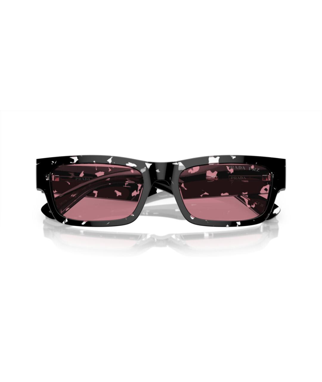 PRADA Черные пластиковые солнцезащитные очки, фото 5