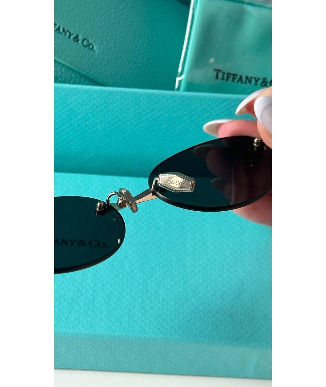 TIFFANY&CO Черные пластиковые солнцезащитные очки, фото 6
