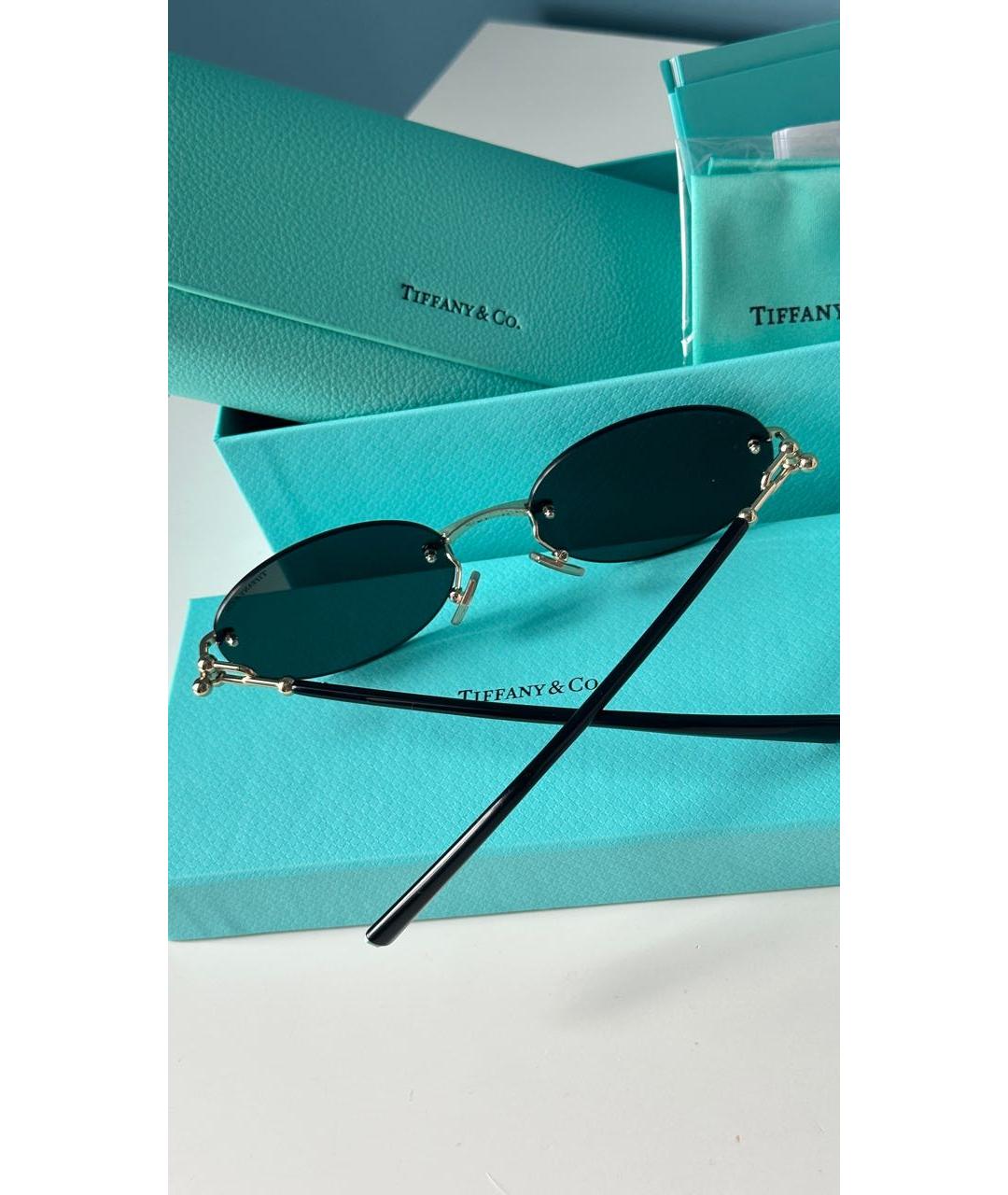 TIFFANY&CO Черные пластиковые солнцезащитные очки, фото 5