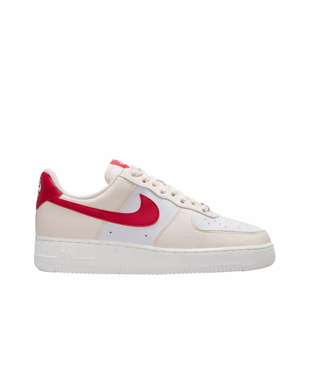 NIKE Бежевые кожаные кеды, фото 1