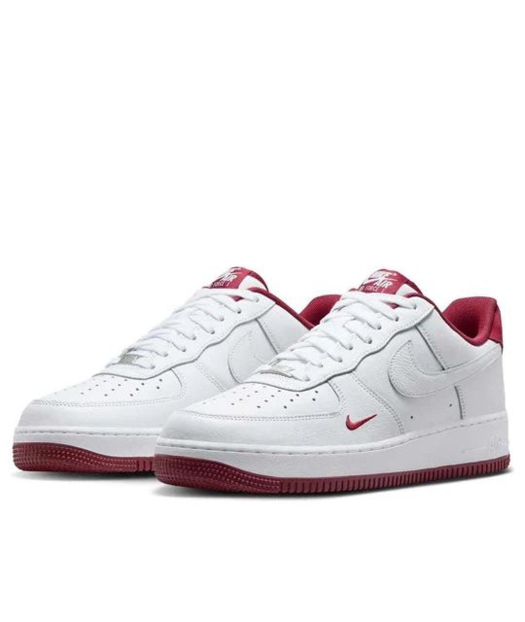 NIKE Белые кожаные низкие кроссовки / кеды, фото 3