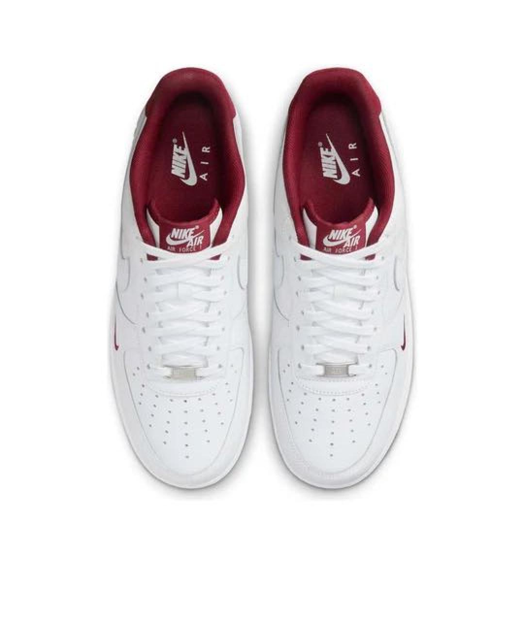 NIKE Белые кожаные низкие кроссовки / кеды, фото 4