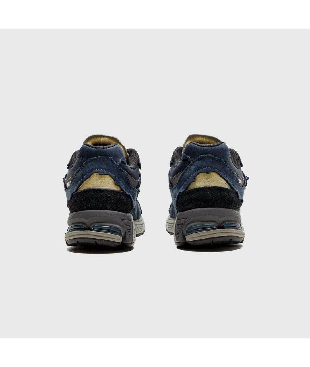 NEW BALANCE Темно-синие замшевые низкие кроссовки / кеды, фото 4