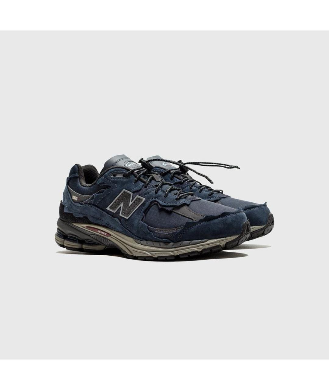 NEW BALANCE Темно-синие замшевые низкие кроссовки / кеды, фото 2