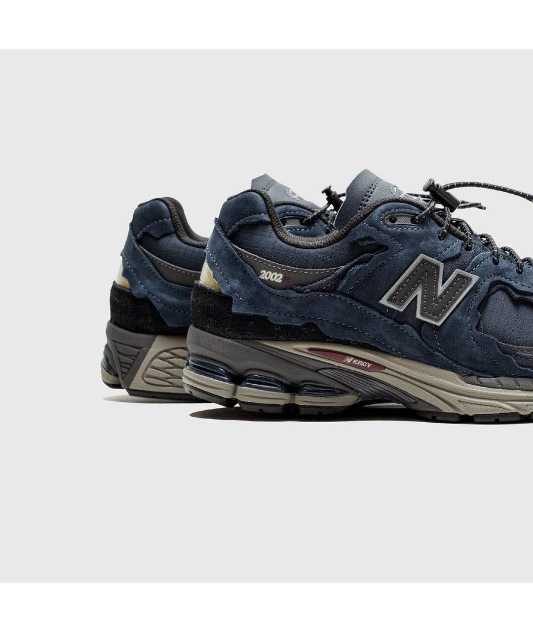 NEW BALANCE Темно-синие замшевые низкие кроссовки / кеды, фото 3