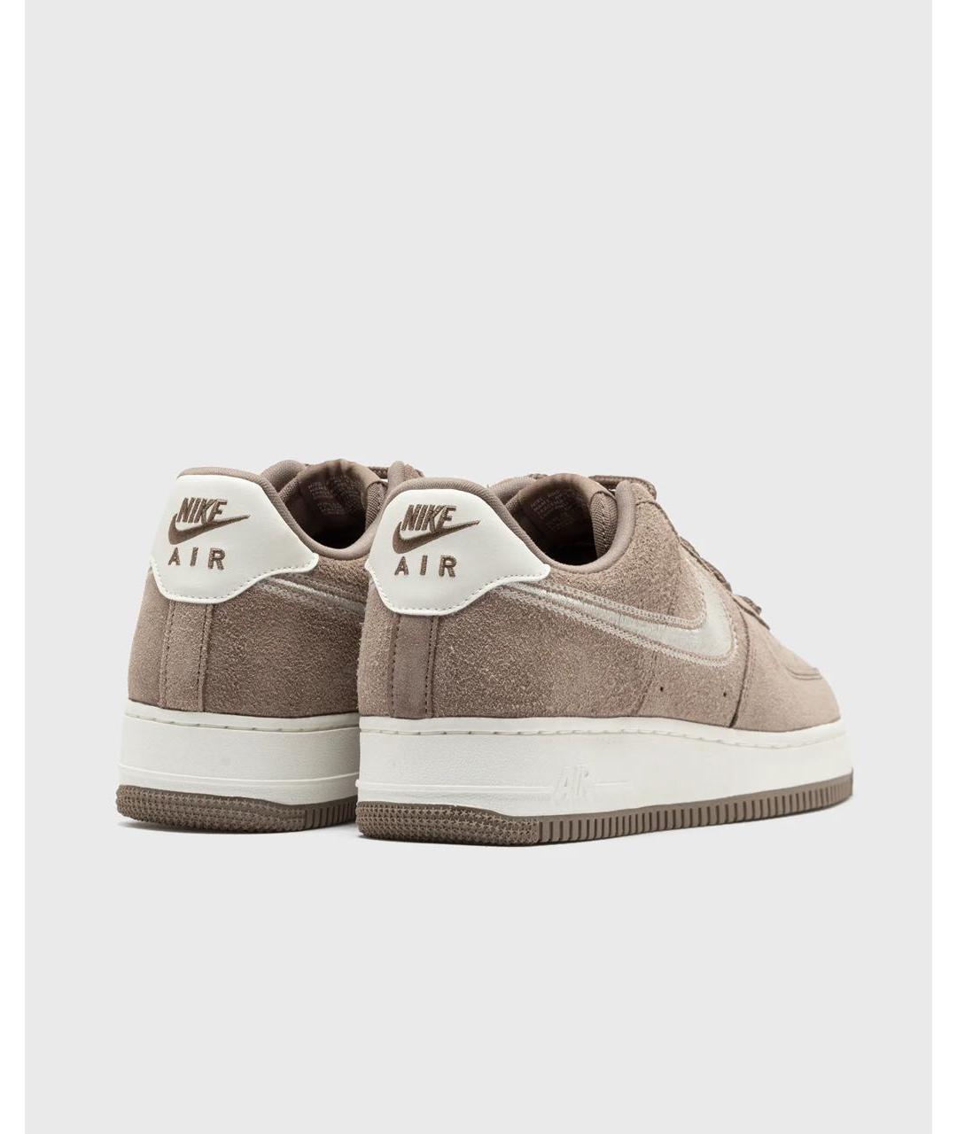 NIKE Коричневые замшевые низкие кроссовки / кеды, фото 4
