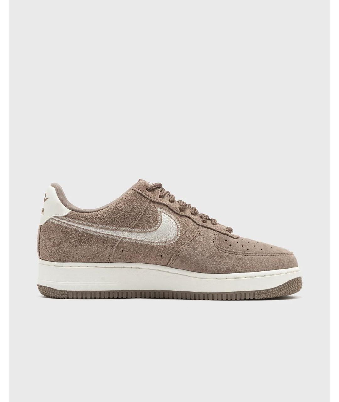 NIKE Коричневые замшевые низкие кроссовки / кеды, фото 3