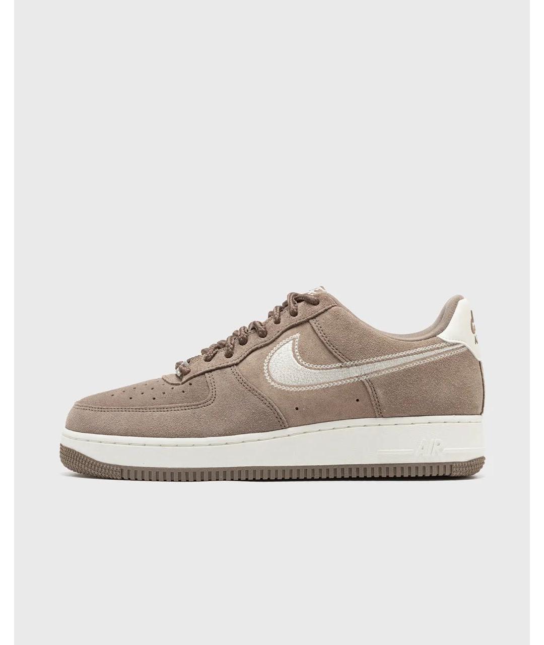 NIKE Коричневые замшевые низкие кроссовки / кеды, фото 5